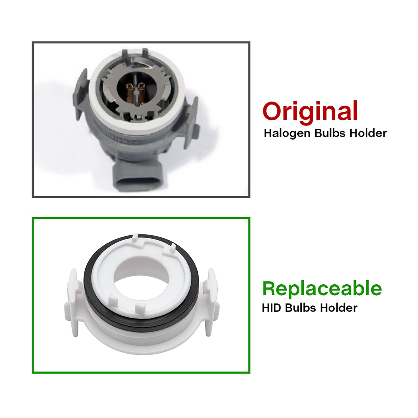 H7 HID Headlight Bulb Retainers For BMW 3 Series E46, etc. - NS Auto Lighting