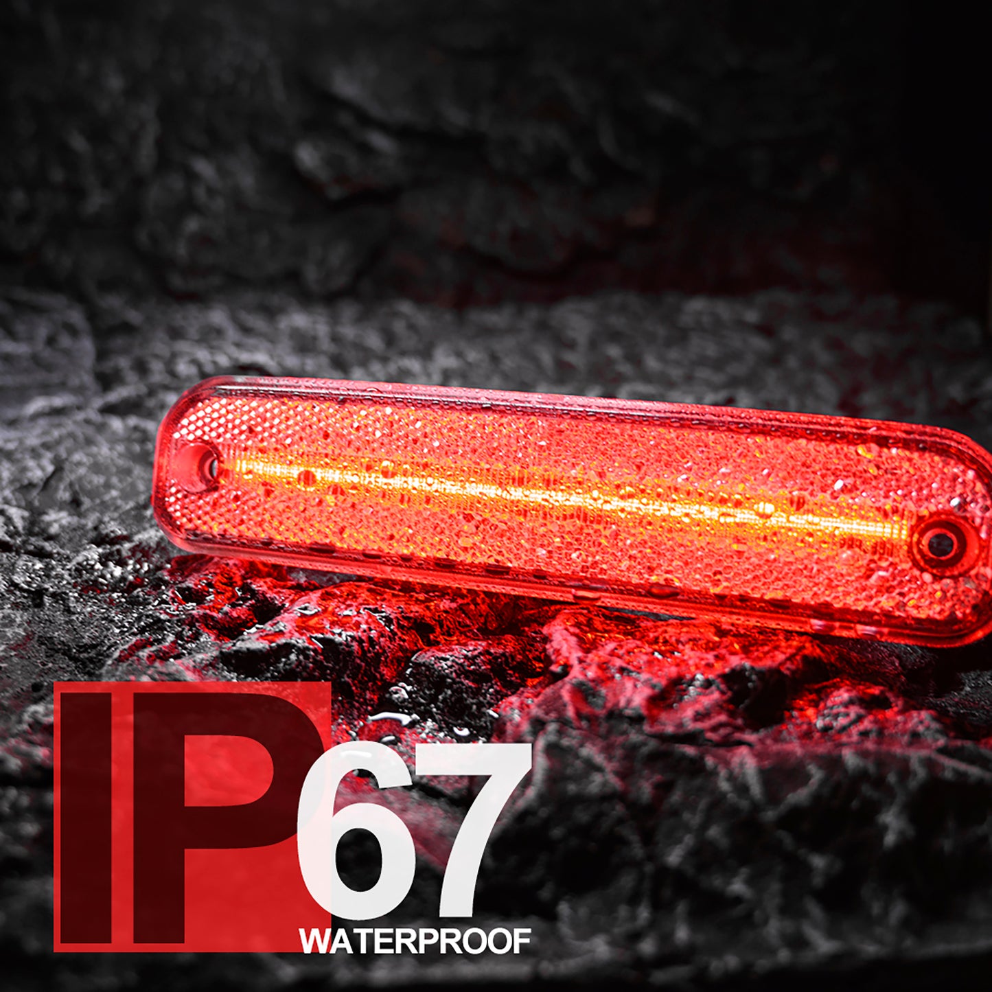 Clear Lens LED Rear Side Marker Lights For 1973-1987 Chevrolet GMC C/K Series Trucks, etc. - NS Auto Lighting