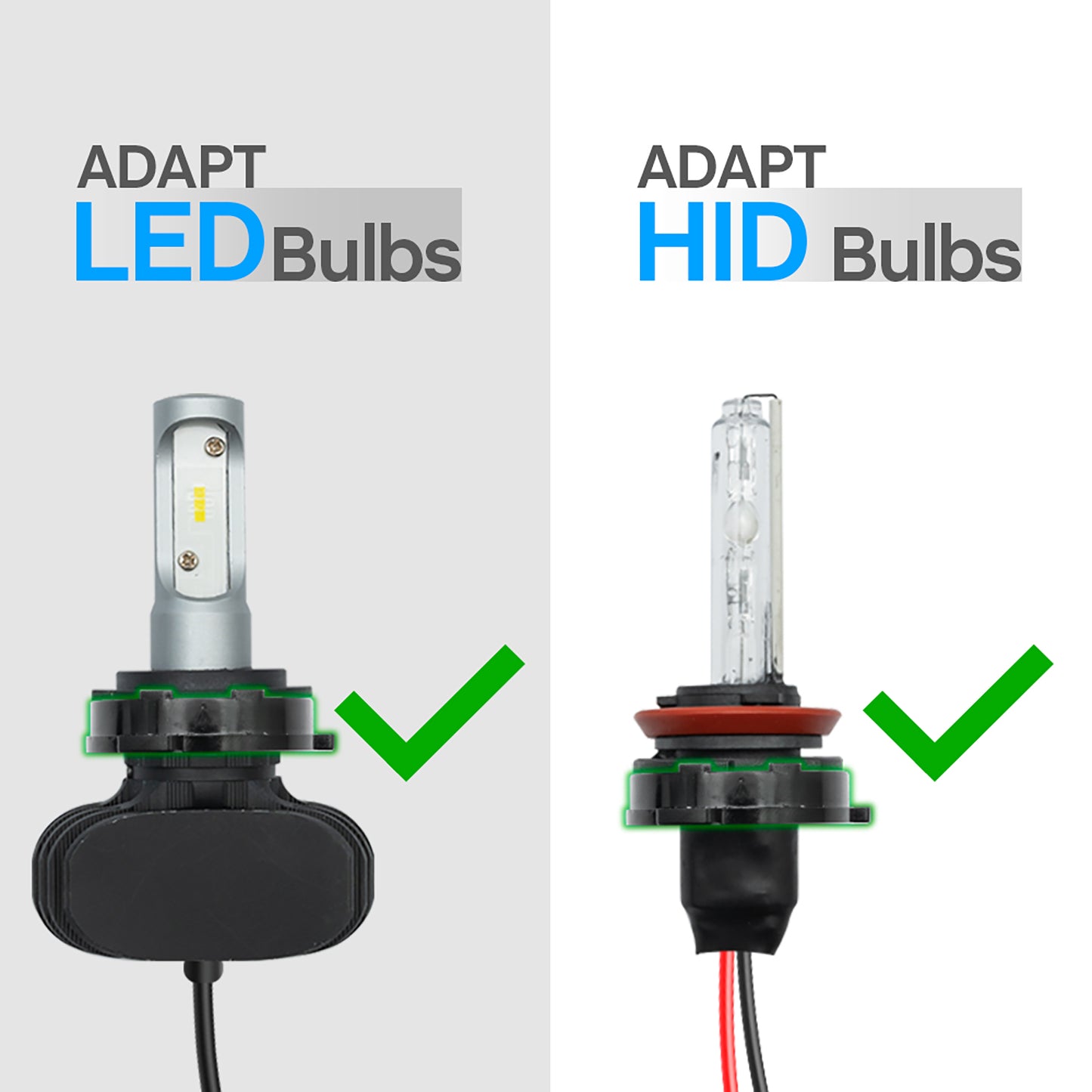 H7 LED HID Headlight Bulb Retainers For 2001-2003 BMW 5 Series E39, etc. - NS Auto Lighting