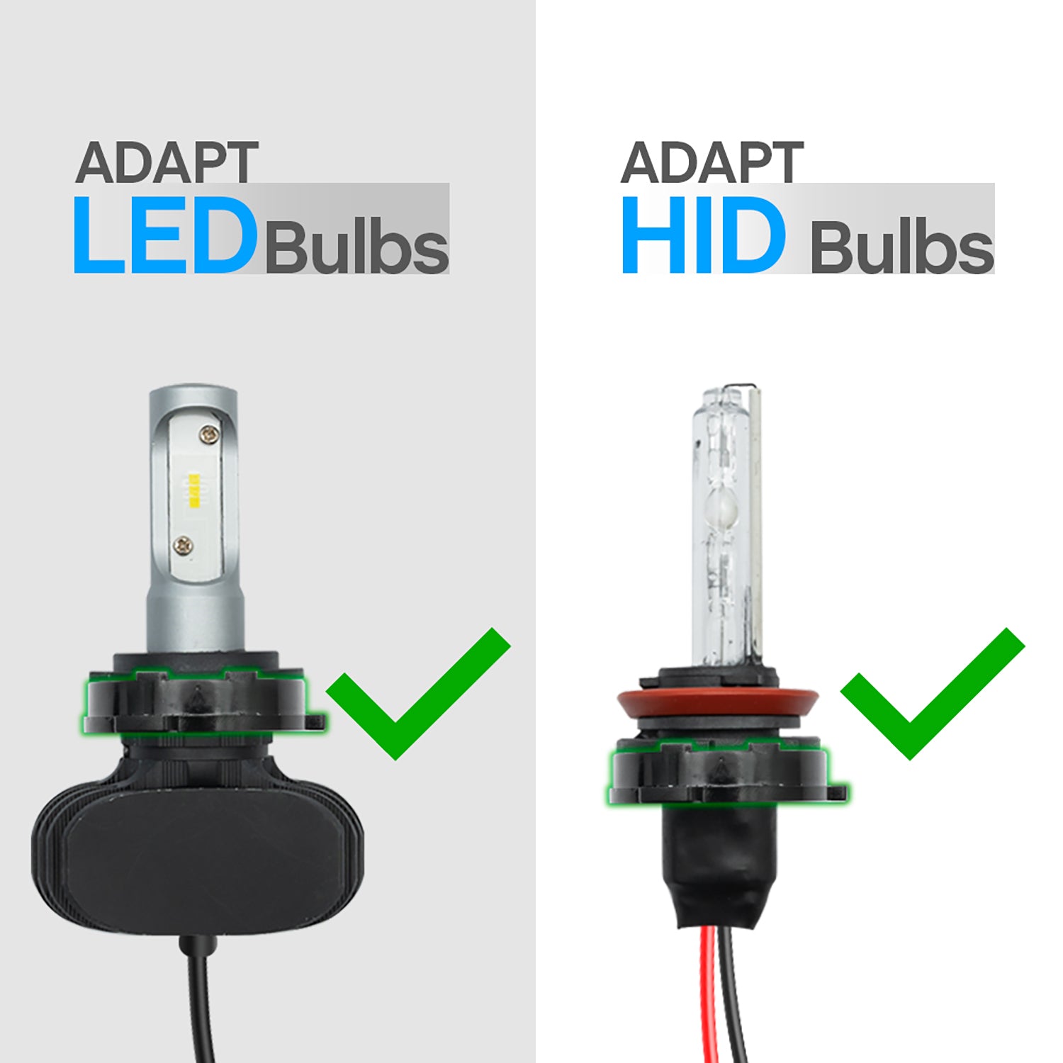 H7 LED HID Headlight Bulb Retainers For 2001-2003 BMW 5 Series E39, etc. - NS Auto Lighting