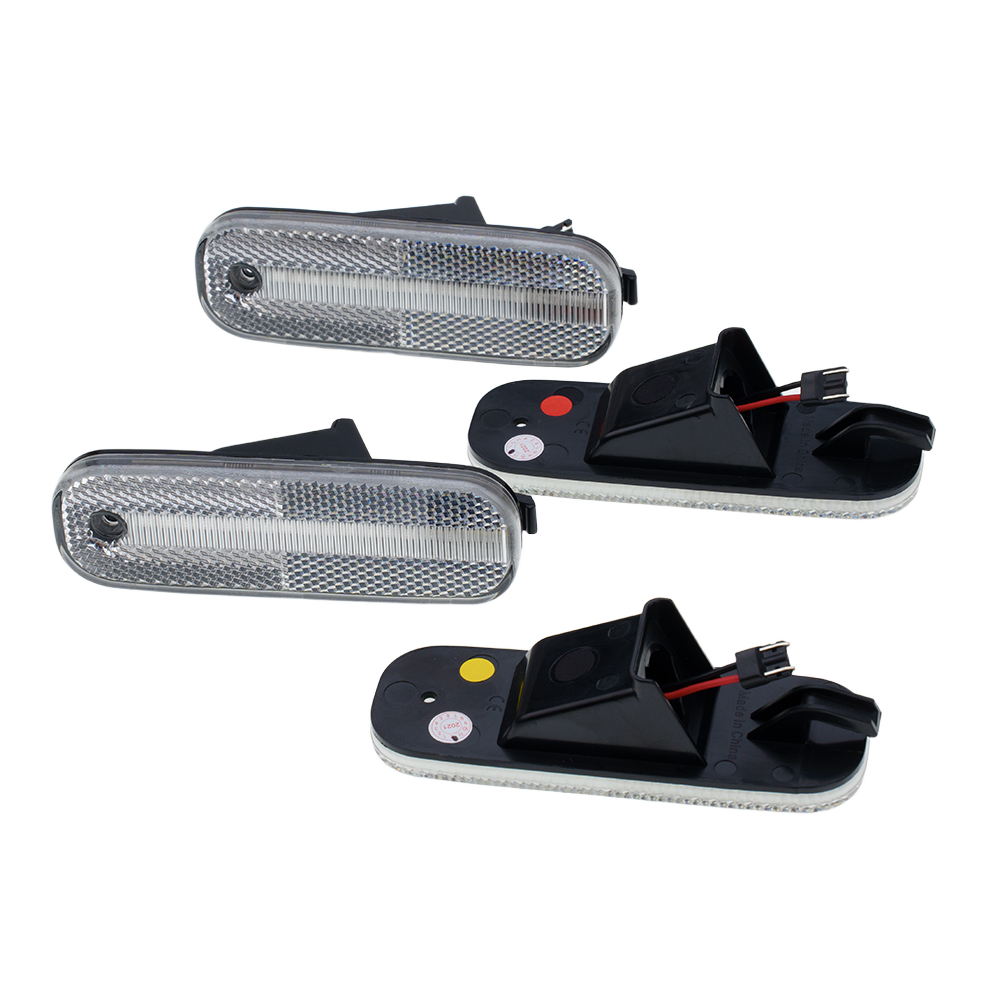 LED-Seitenmarkierungsleuchten mit getönter Linse und bernsteinfarbenem Glas für Dodge Ram usw. von 1972–1993.