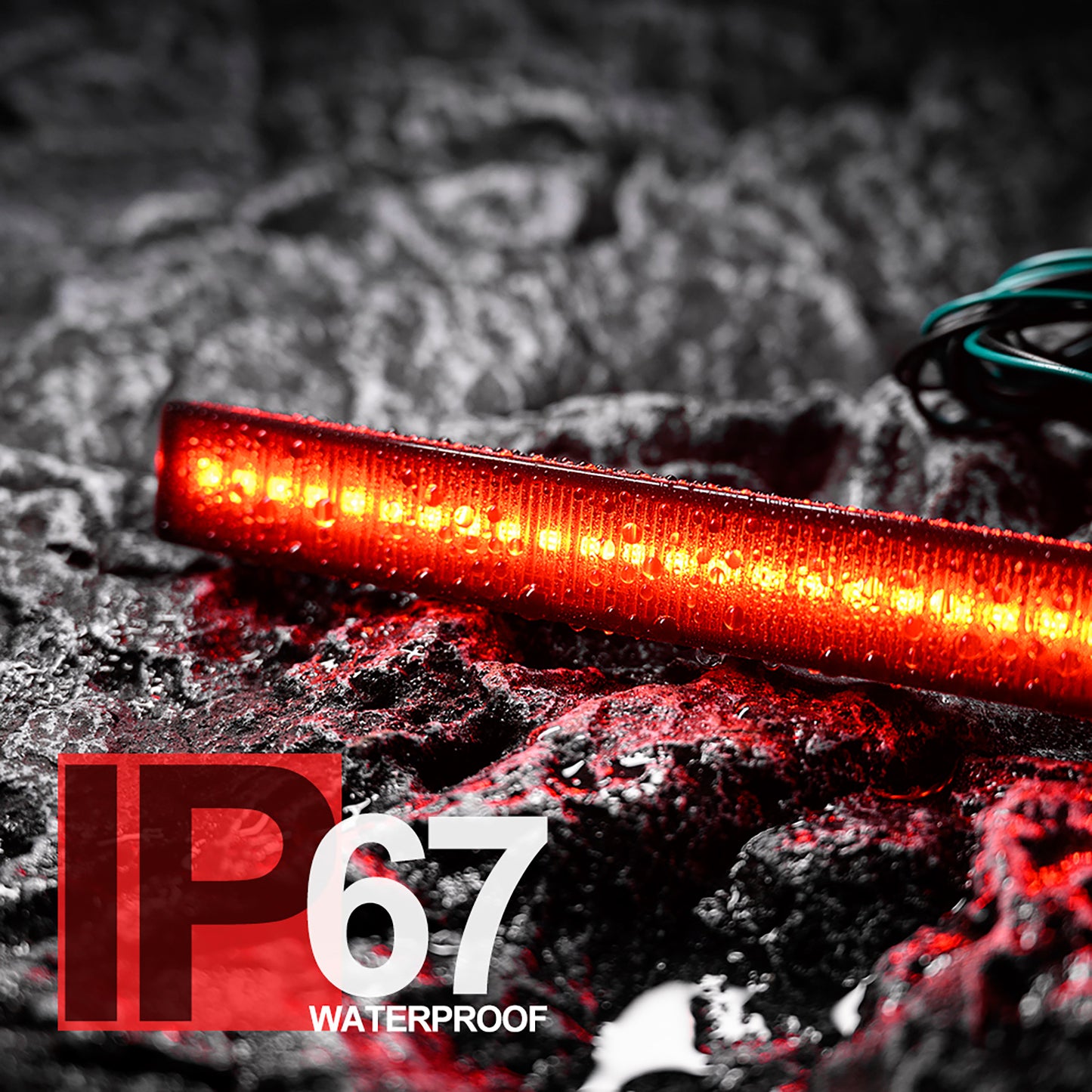 Smoked Lens LED Rear Bumper Reflector Lights For 2014-2019 Chevrolet Corvette C7