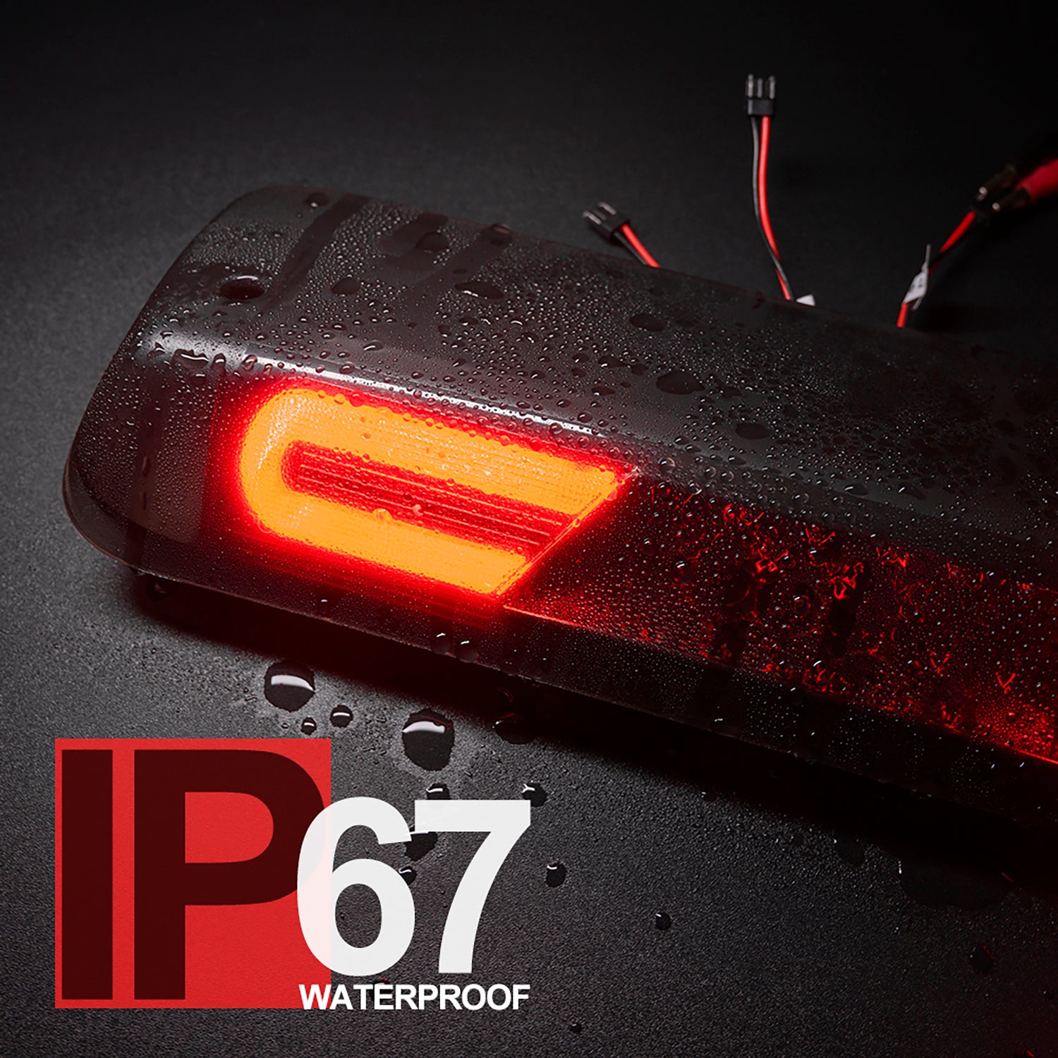 Smoked Lens Double C-Shaped LED Third Brake Light For 2004-2008 Ford F150, etc. - NS Auto Lighting