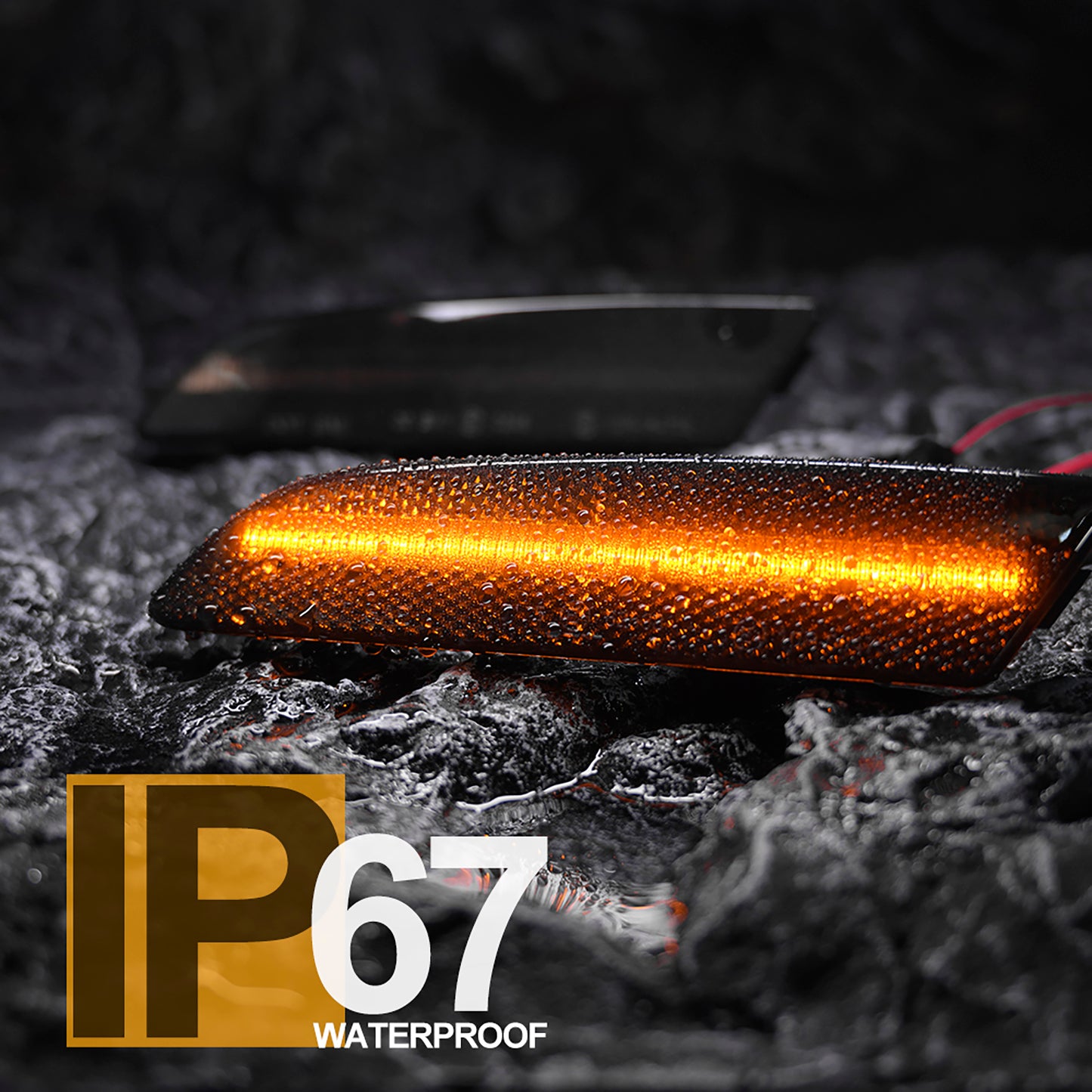 Smoked Lens LED Front & Rear Side Marker Lights For 2004-2008 Chrysler Crossfire - NS Auto Lighting