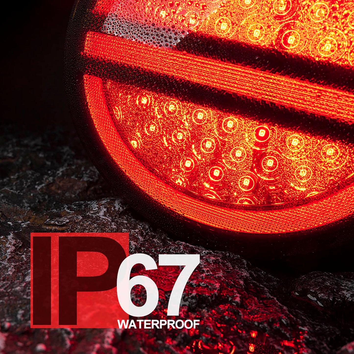 Smoked Lens LED Halo Tail Light Assembly For 2005-2013 Chevrolet Corvette C6 - NS Auto Lighting