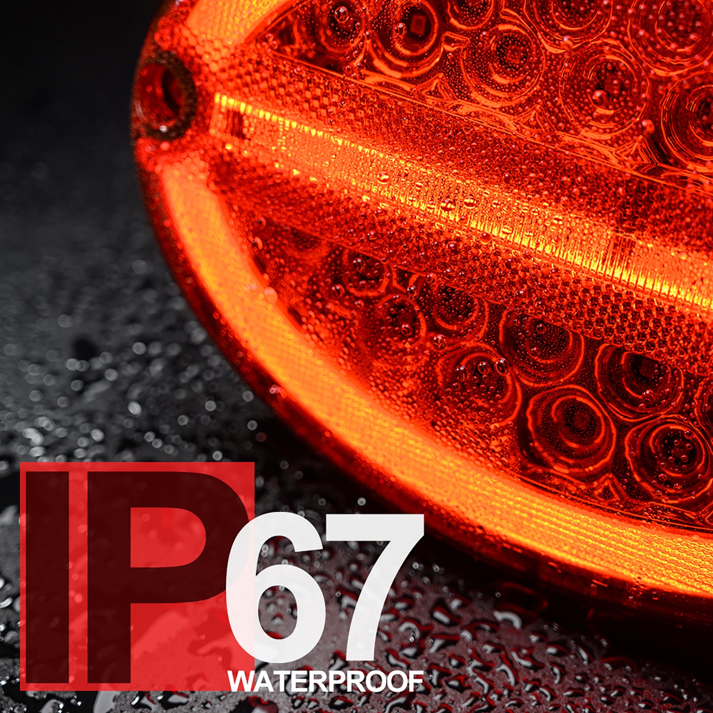 Red Lens LED Halo Tail Light Assembly For 1997-2004 Chevrolet Corvette C5 - NS Auto Lighting