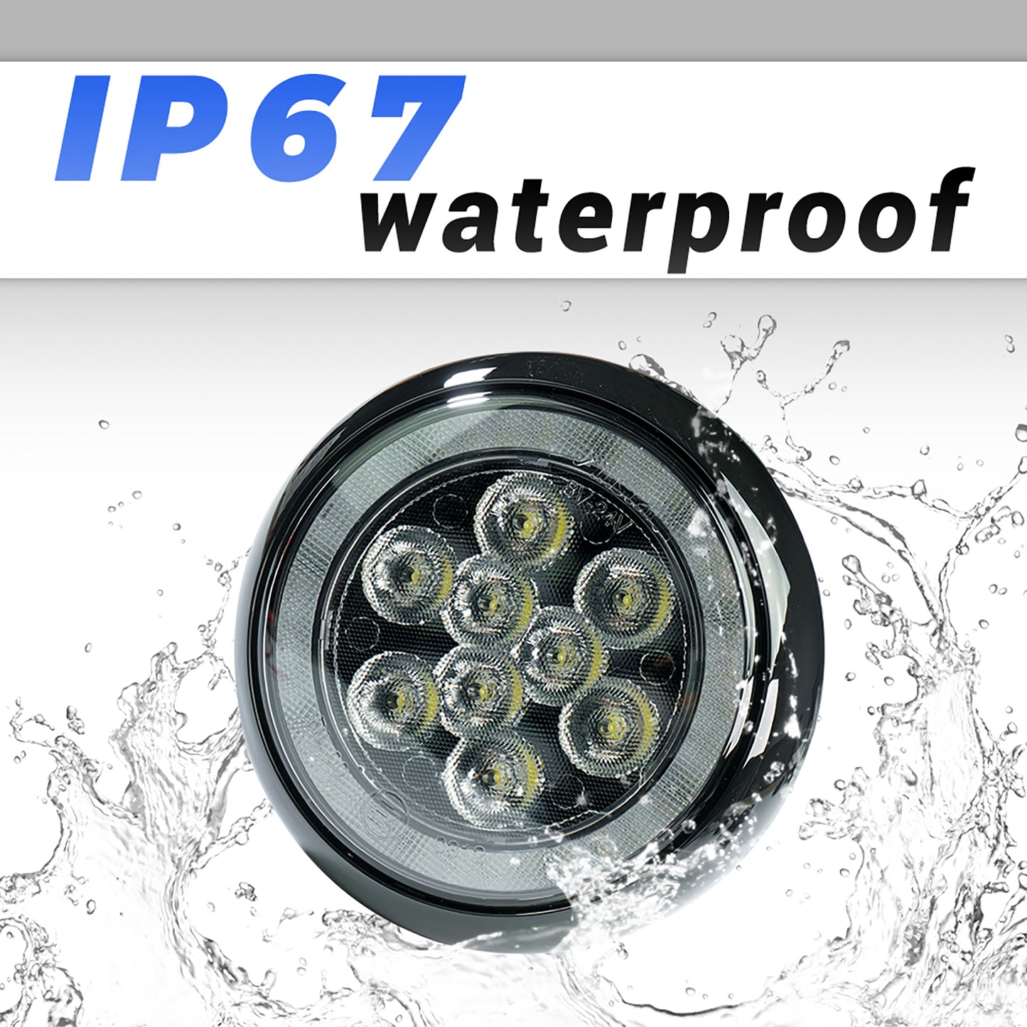 Black Finish LED Halo Rally Driving Lights For Mini R60 R61 - NS Auto Lighting