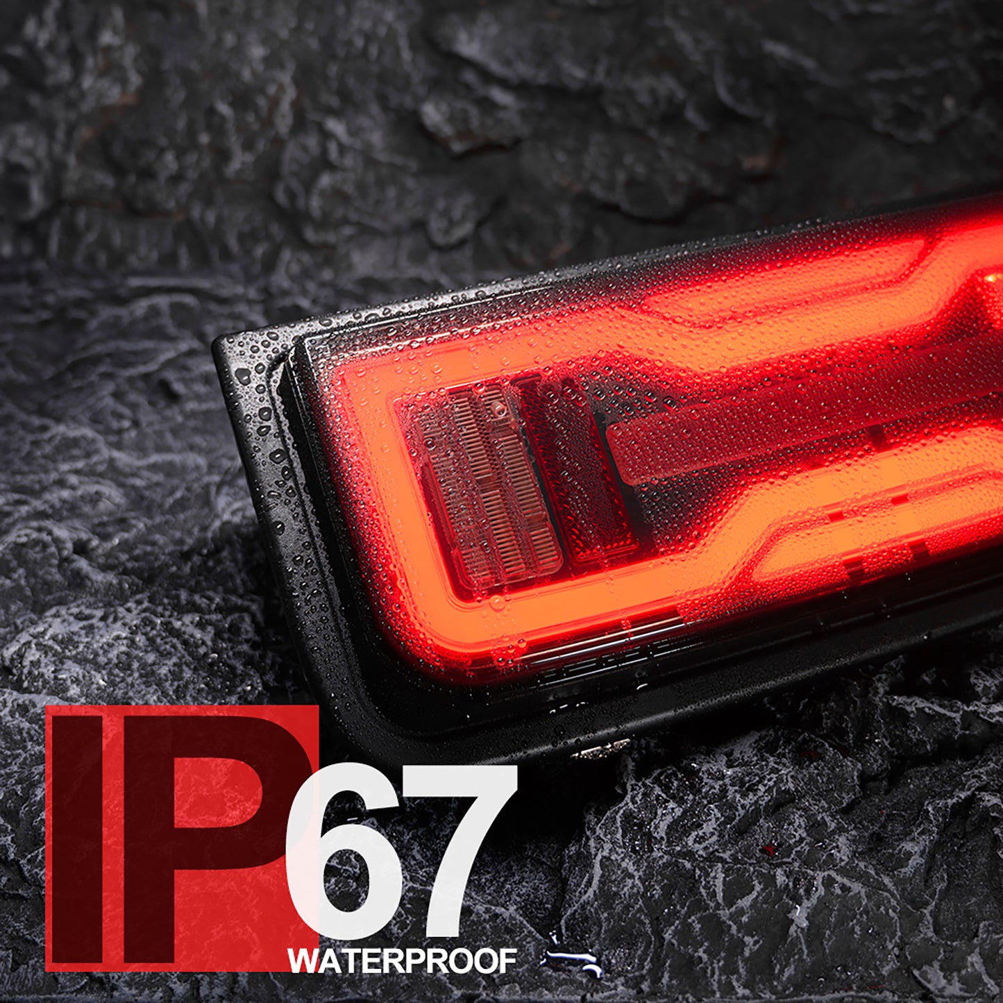 Smoked Lens EV Style LED Tail Light Assembly For 2003-2009 Hummer H2 SUV - NS Auto Lighting