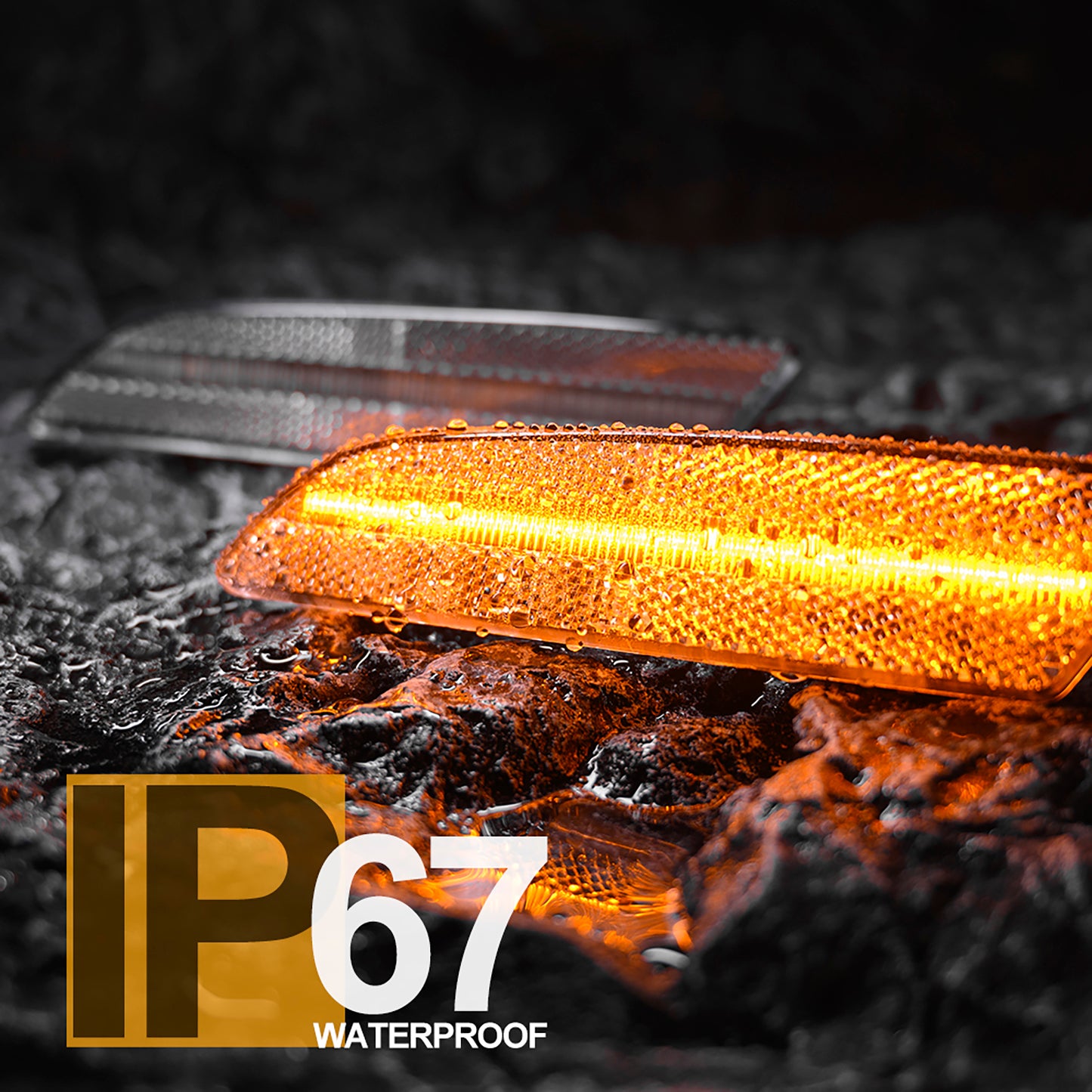 Clear Lens LED Front & Rear Side Marker Lights For 2004-2008 Chrysler Crossfire - NS Auto Lighting