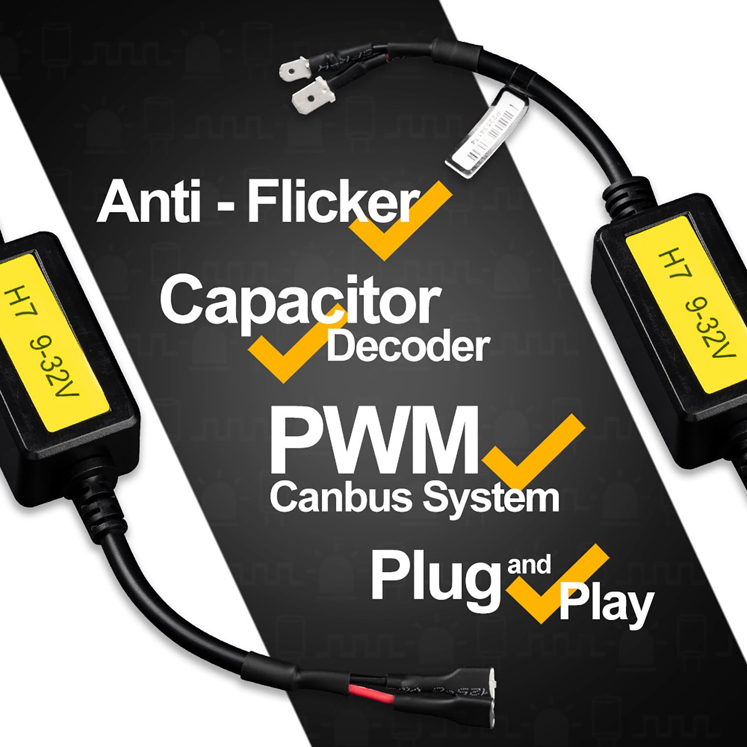 Décodeurs de condensateurs de phares LED H7 CANBUS