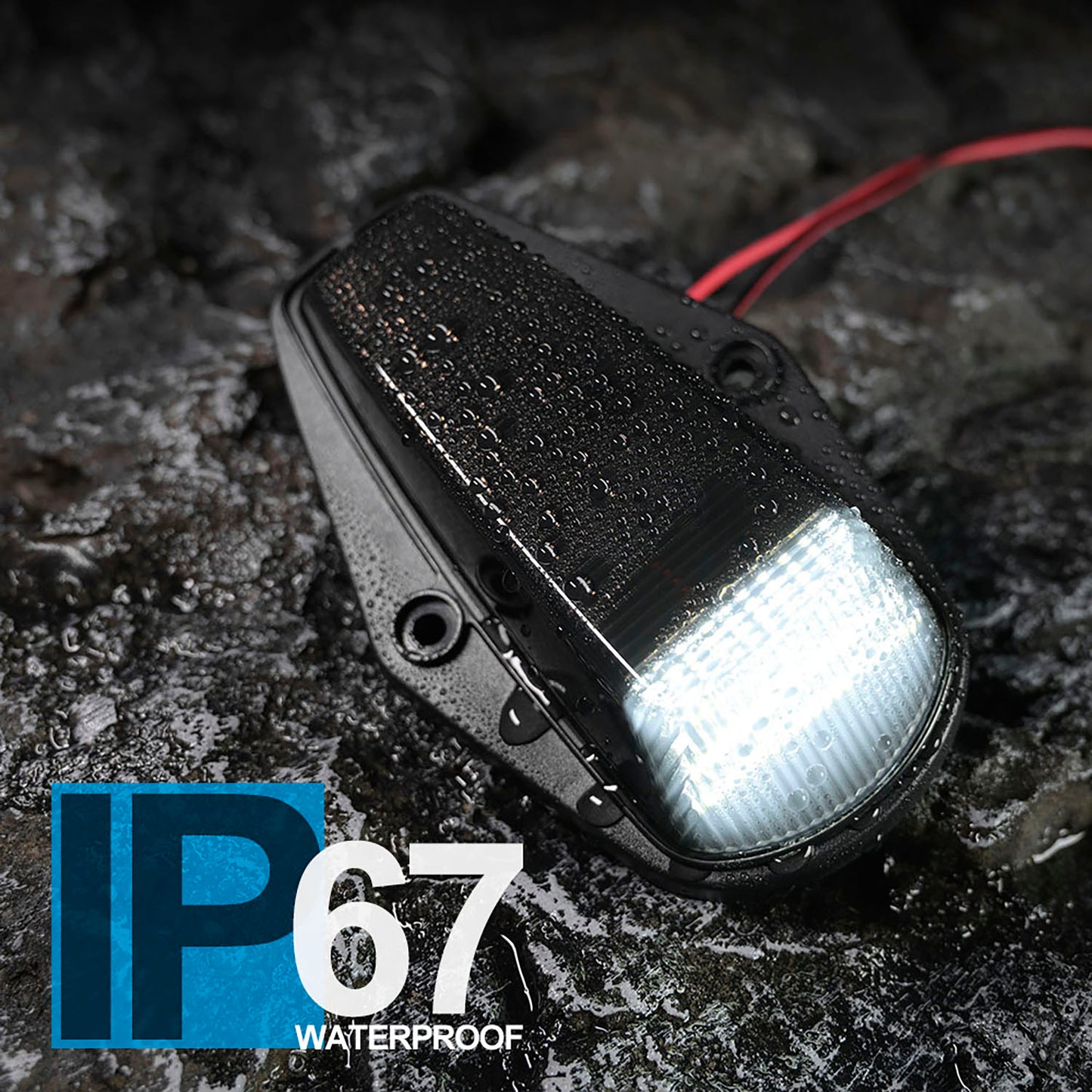 Smoked Lens White LED Cab Roof Lights For 1984-1996 Ford F-Series - NS Auto Lighting