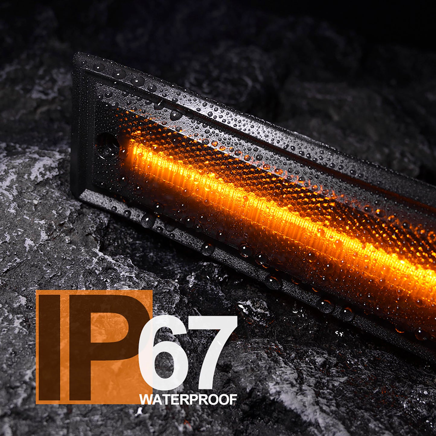 Smoked Lens Amber LED Front Side Marker Lights For 1981-1991 Chevrolet GMC C/K R/V Series Pickup, etc. - NS Auto Lighting