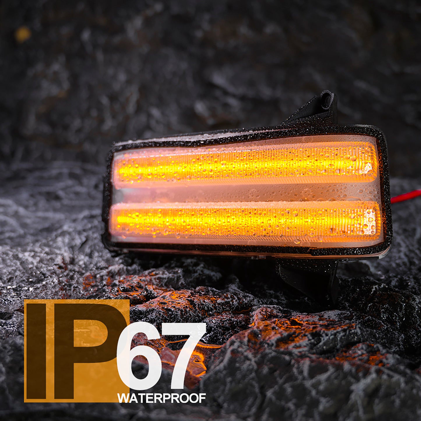 Clear Lens Dynamic Switchback LED Towing Mirror Turn Signal Lights For 2020+ Chevrolet Silverado, GMC Sierra - NS Auto Lighting