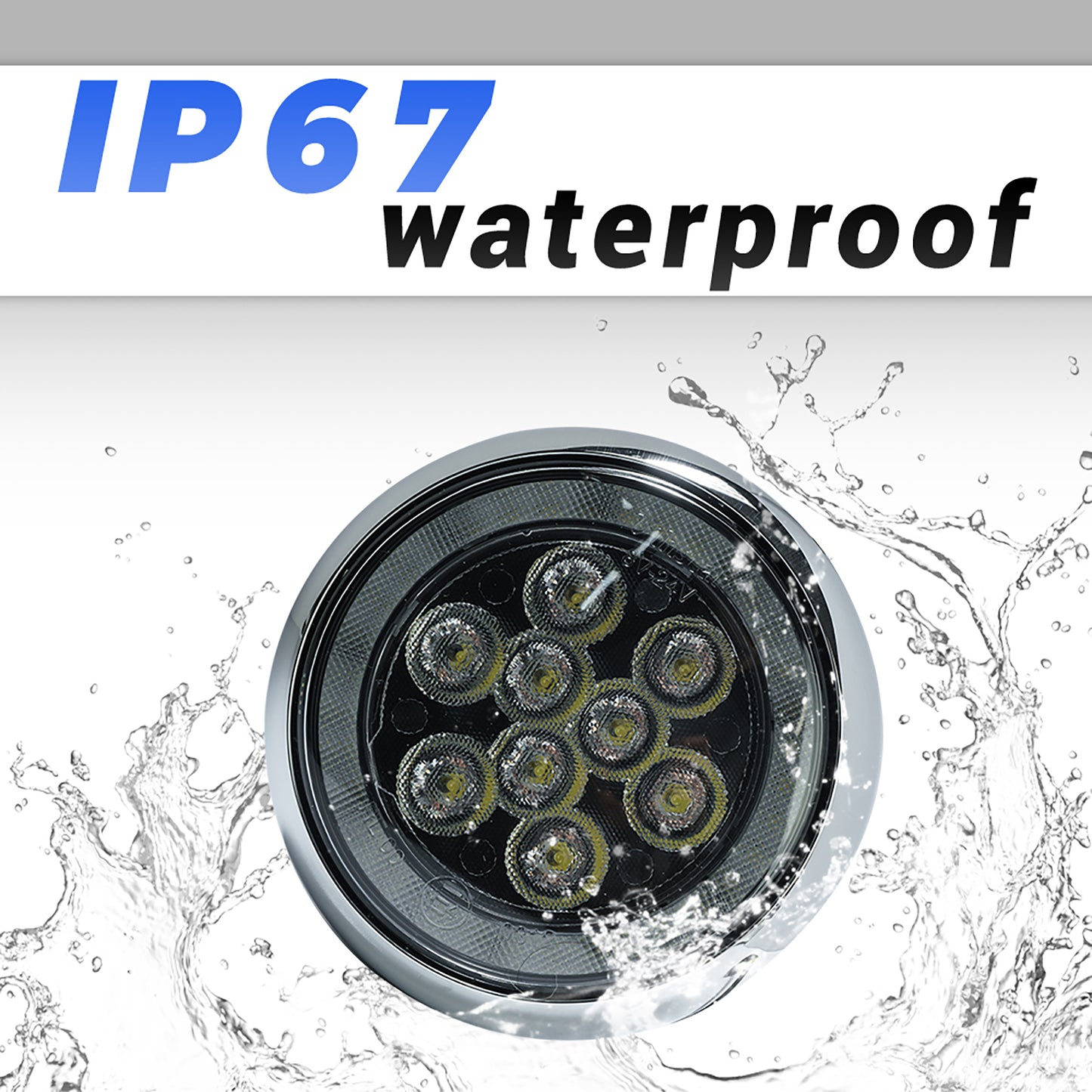 Chromed Finish LED Halo Rally Driving Lights For 2001-2008 Mini Cooper - NS Auto Lighting