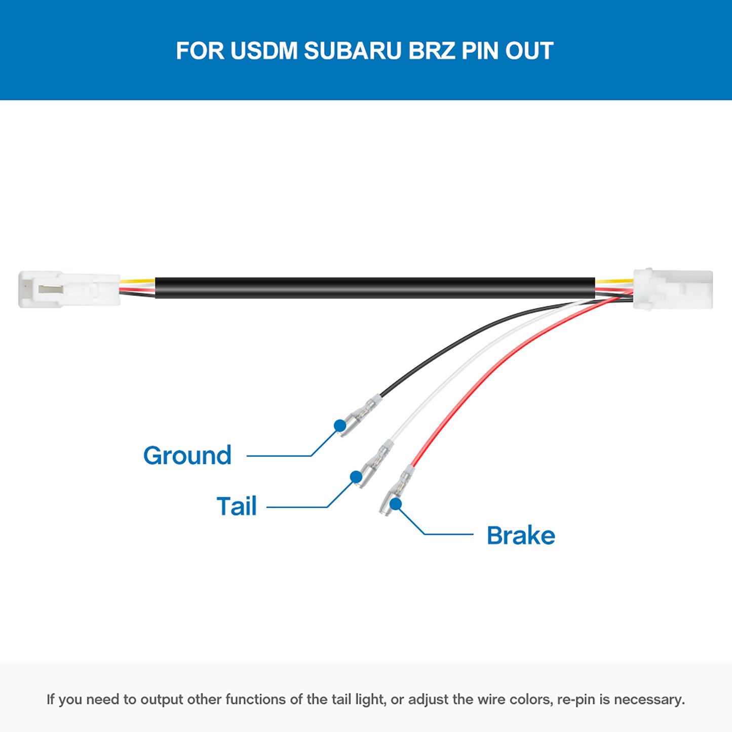 4th Brake Rear Fog Light Plug and Play Wiring Harness For Subaru BRZ, Toyota 86, etc. - NS Auto Lighting