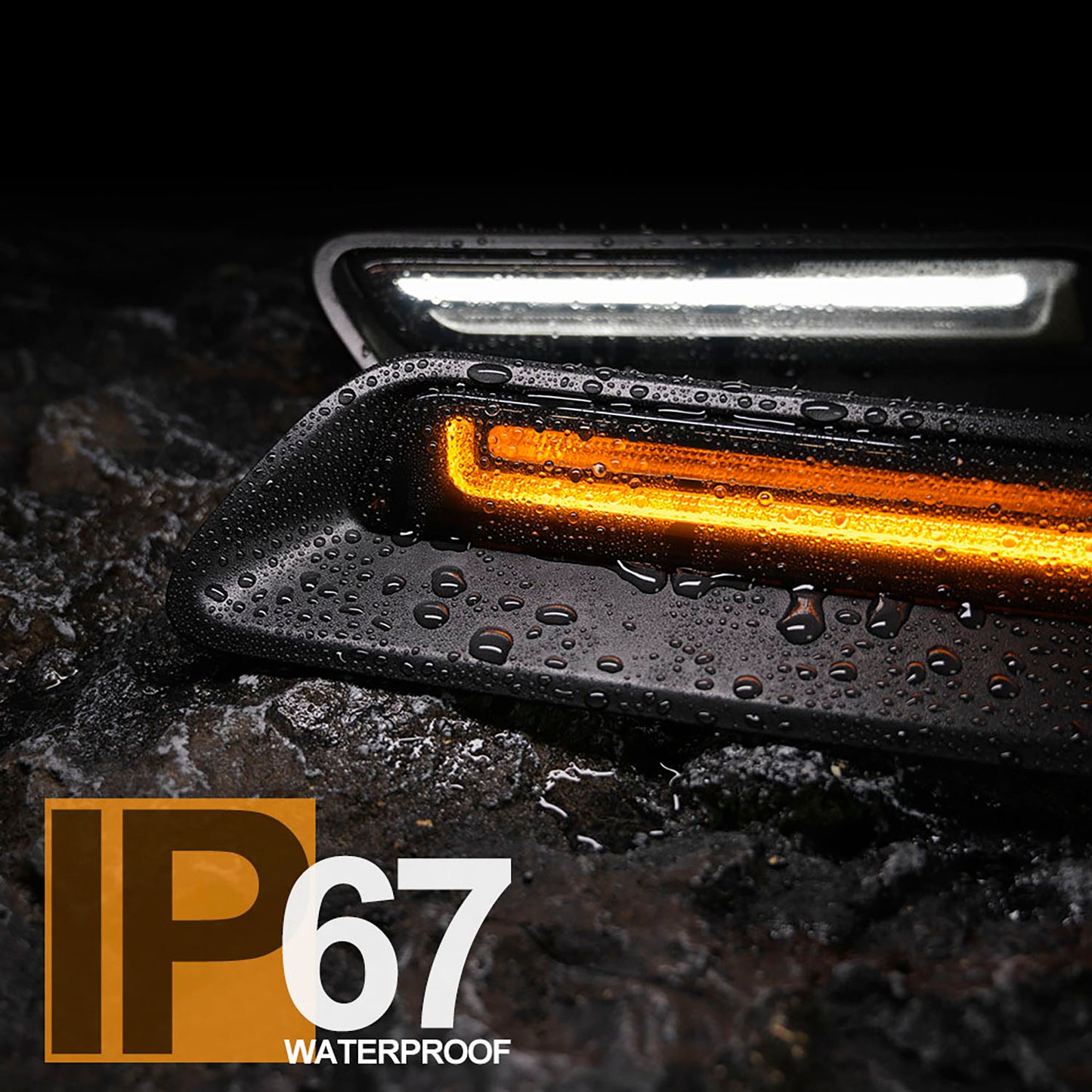 Smoked Lens Dynamic Switchback LED Hood Scoop Bezel Daytime Running Lights For 2010-2022 Ram 1500 - NS Auto Lighting