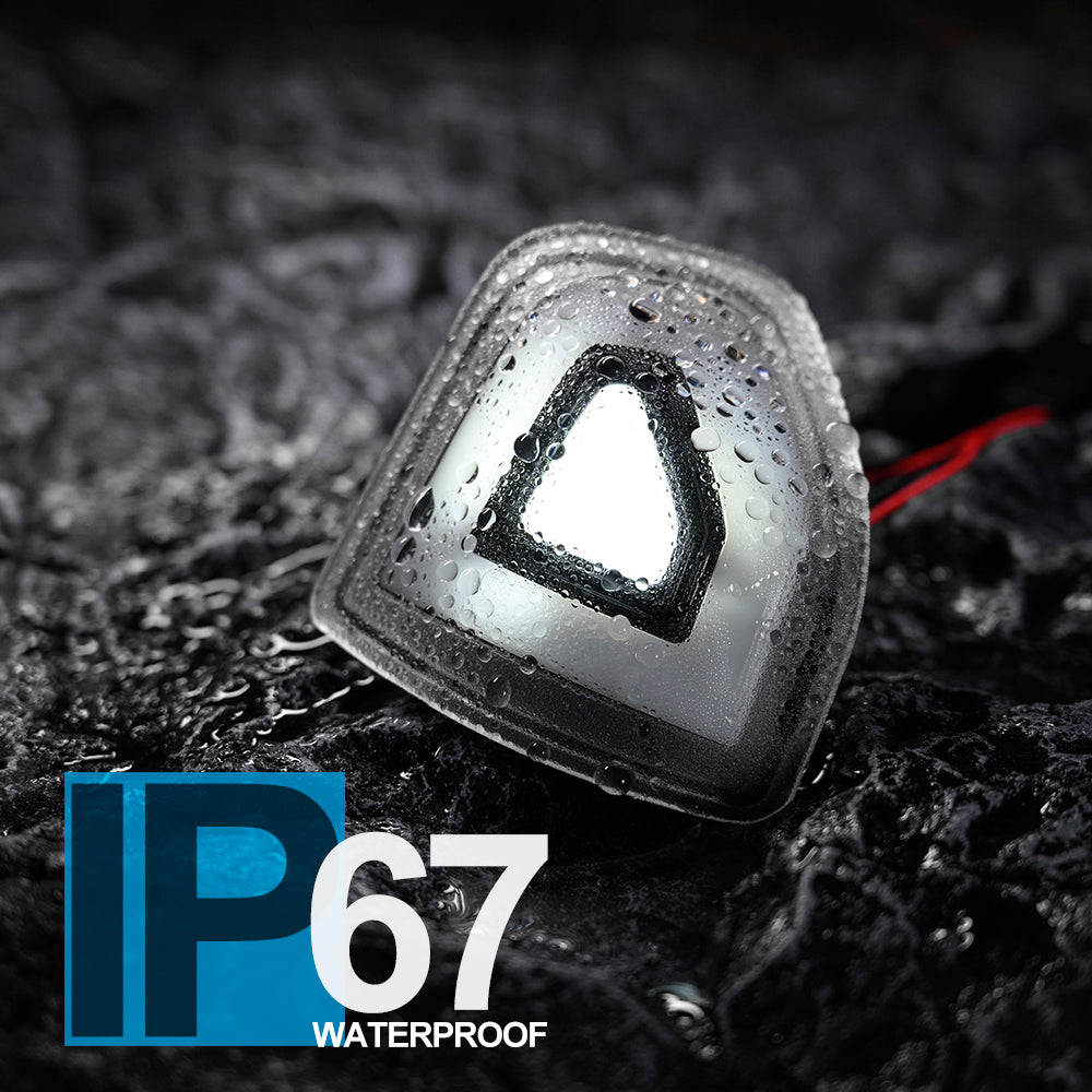 Clear Lens Switchback LED Towing Mirror Turn Signal Lights For 2019-2023 Ram - NS Auto Lighting