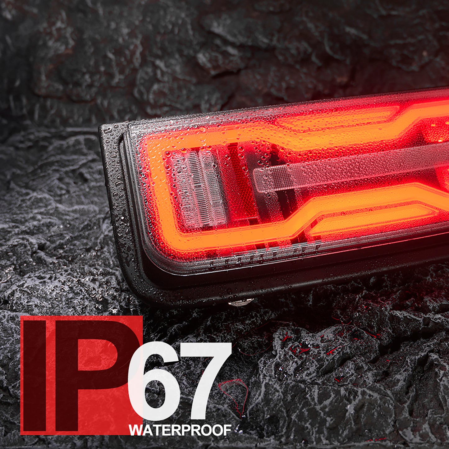 Clear Lens EV Style LED Tail Light Assembly For 2003-2009 Hummer H2 SUV - NS Auto Lighting