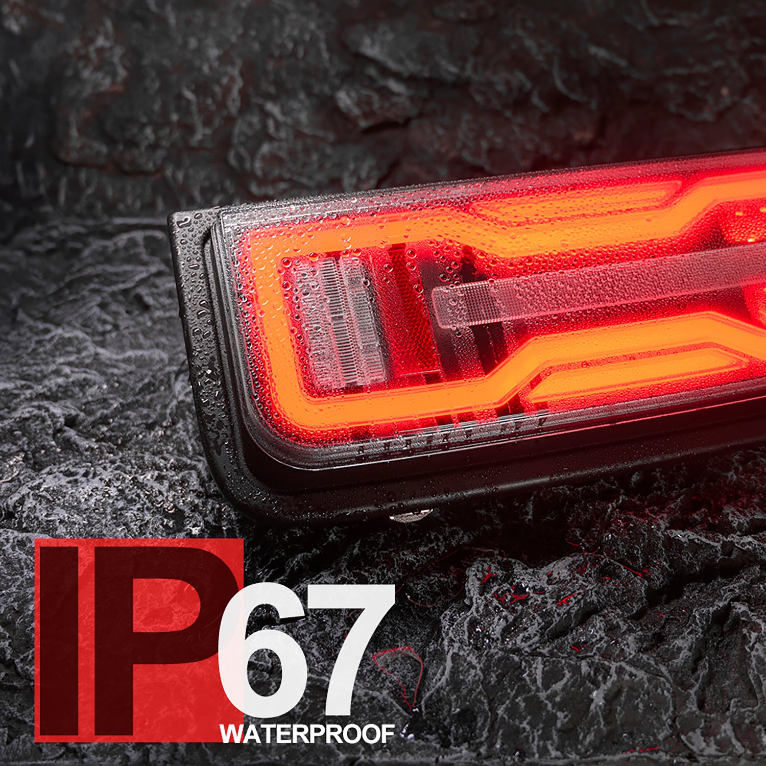 Clear Lens EV Style LED Tail Light Assembly For 2003-2009 Hummer H2 SUV - NS Auto Lighting