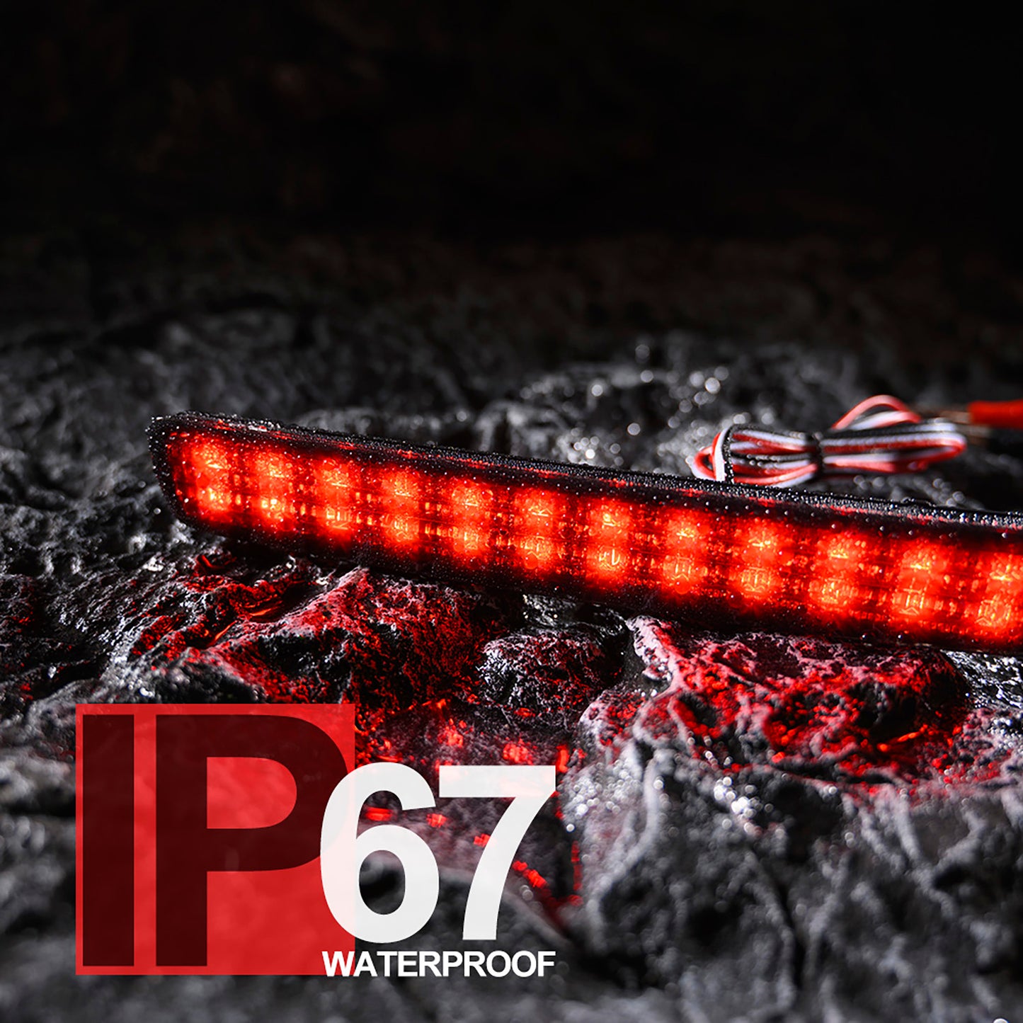 Smoked Lens LED Rear Bumper Reflector Lights For 2023+ Toyota GR Corolla, etc. - NS Auto Lighting