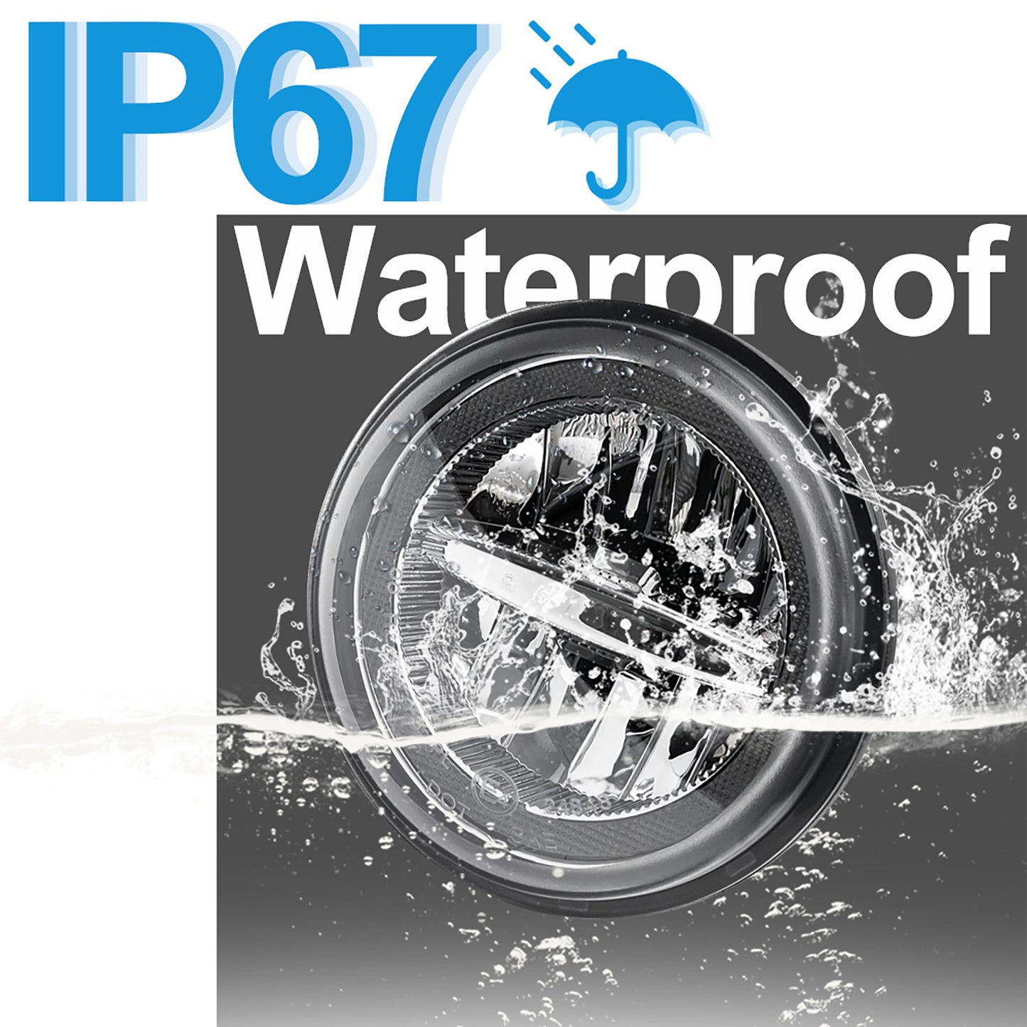 Clear Lens LED Halo Daytime Running Fog Light Assembly For 2003-2009 Hummer H2 - NS Auto Lighting