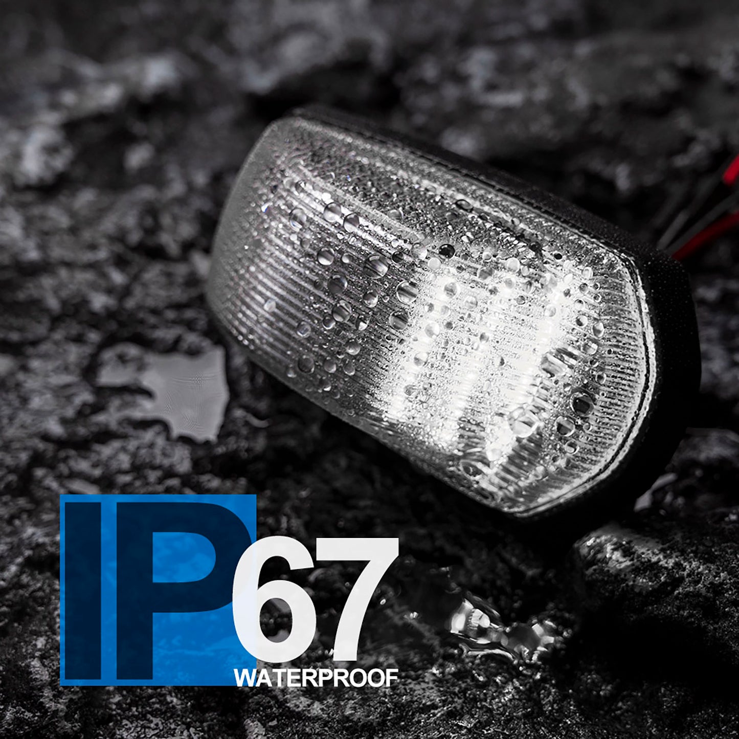 Clear Lens White LED Cab Roof Lights For 2017+ Ford Super Duty - NS Auto Lighting