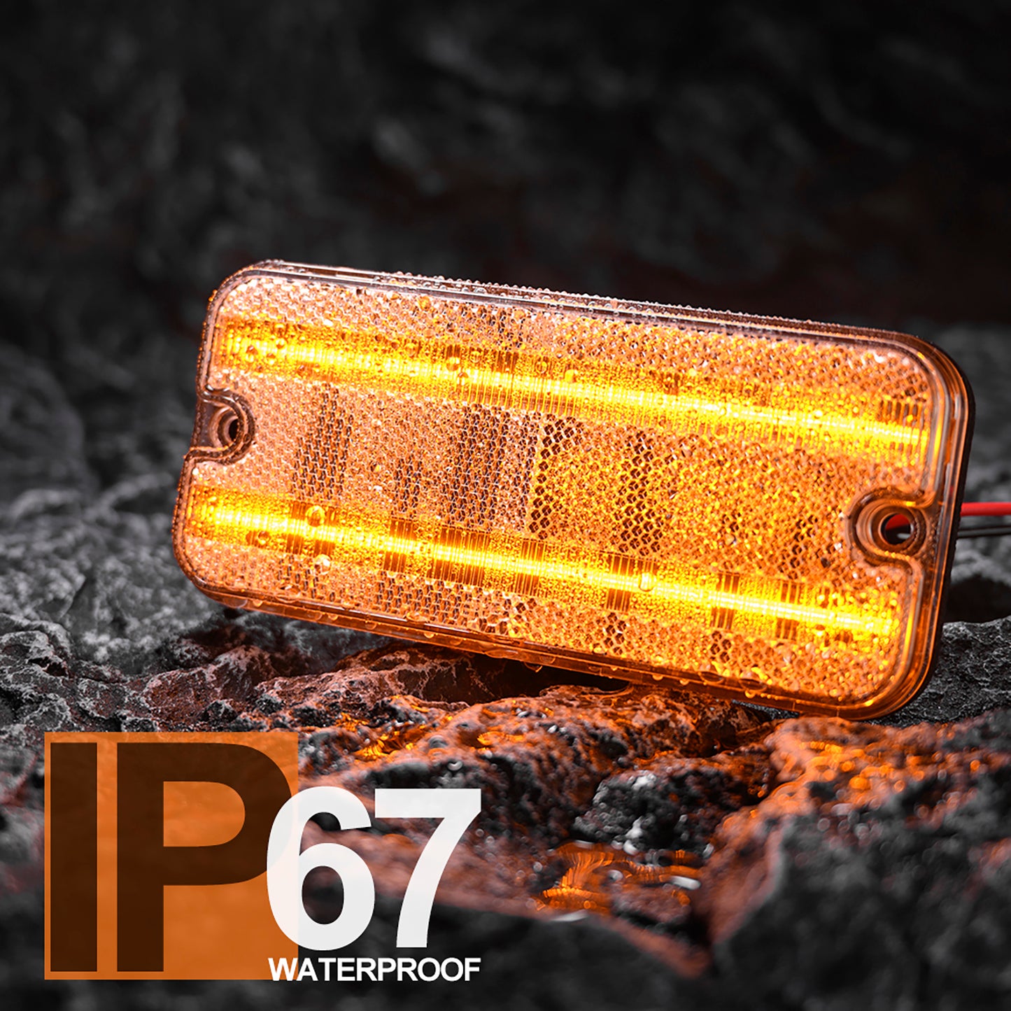 Clear Lens LED Front&Rear Side Marker Lights For 1968-1972 Chevrolet GMC C/K Series Trucks, etc. - NS Auto Lighting