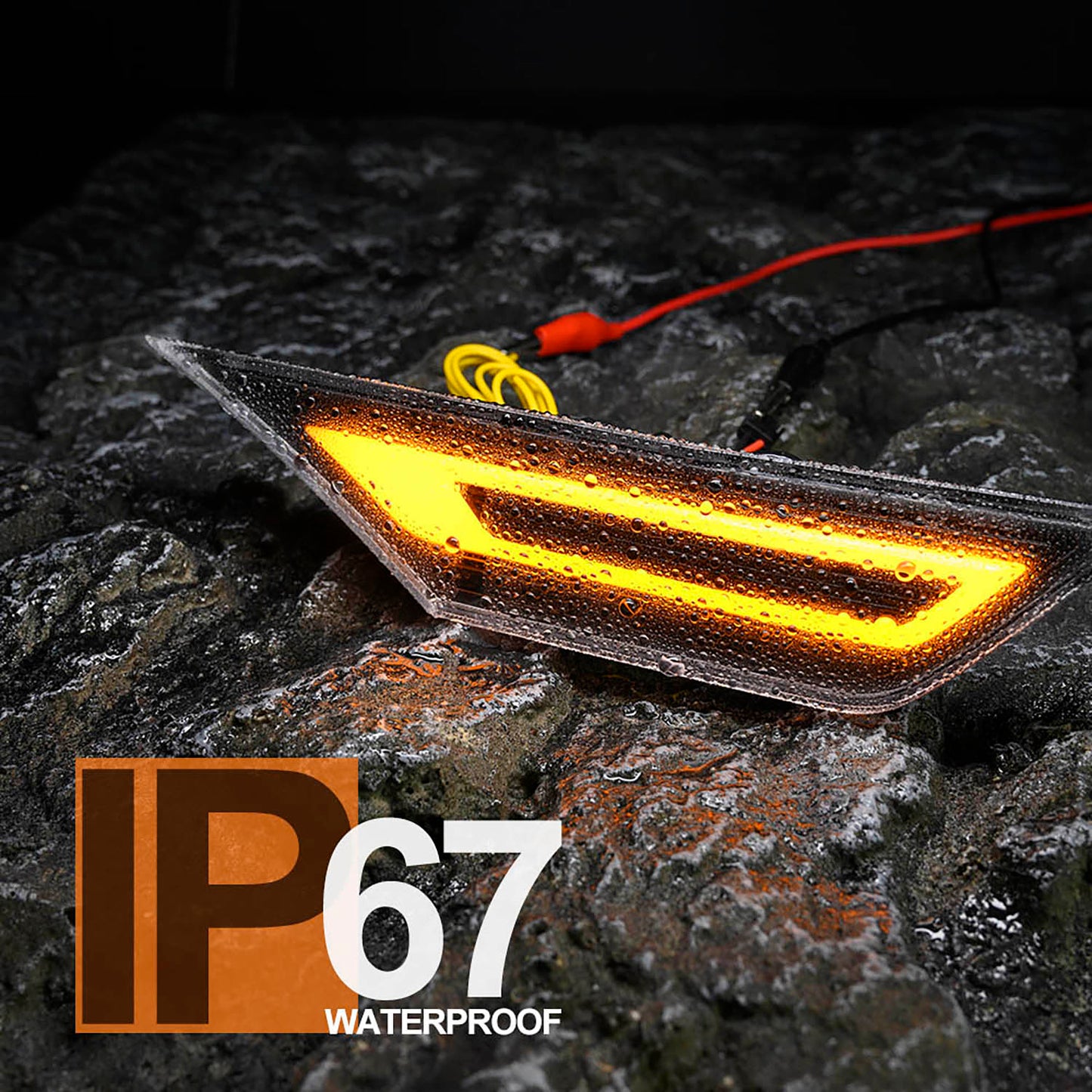 GT RS Style Clear Lens Switchback Dynamic LED Side Marker Lights For 2016-2021 10th Gen Honda Civic - NS Auto Lighting