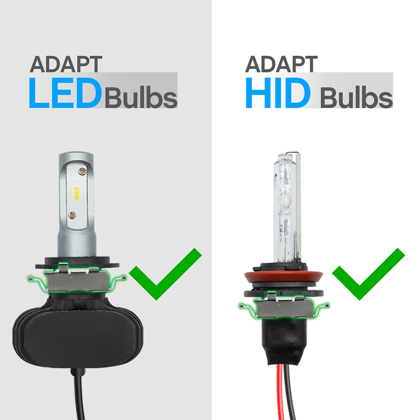 H7 LED HID Headlight Bulb Retainers For VW Touareg, VW Passat B6, etc. - NS Auto Lighting