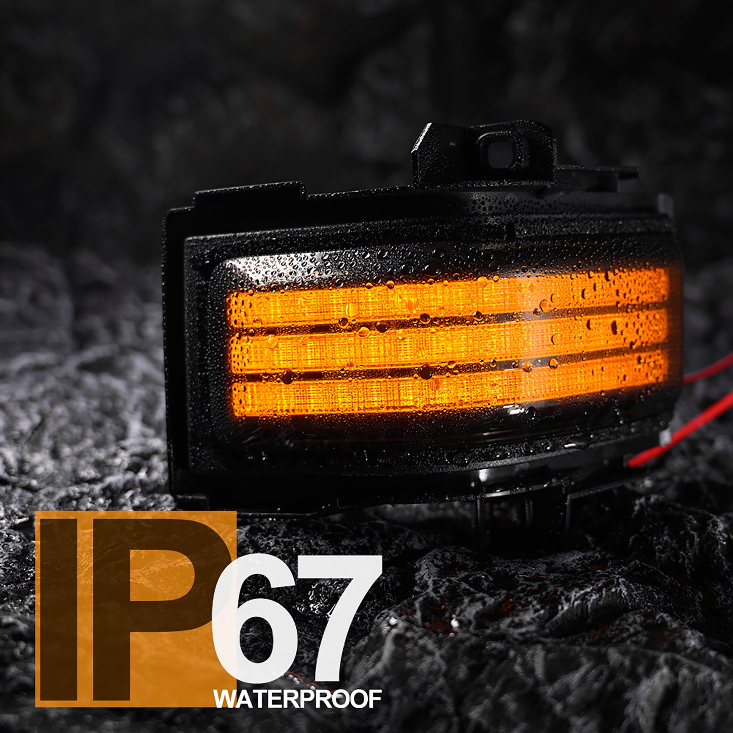 Smoked Lens Switchback Dynamic LED Towing Mirror Marker Lights For 2015-2023 Ford F-Series - NS Auto Lighting