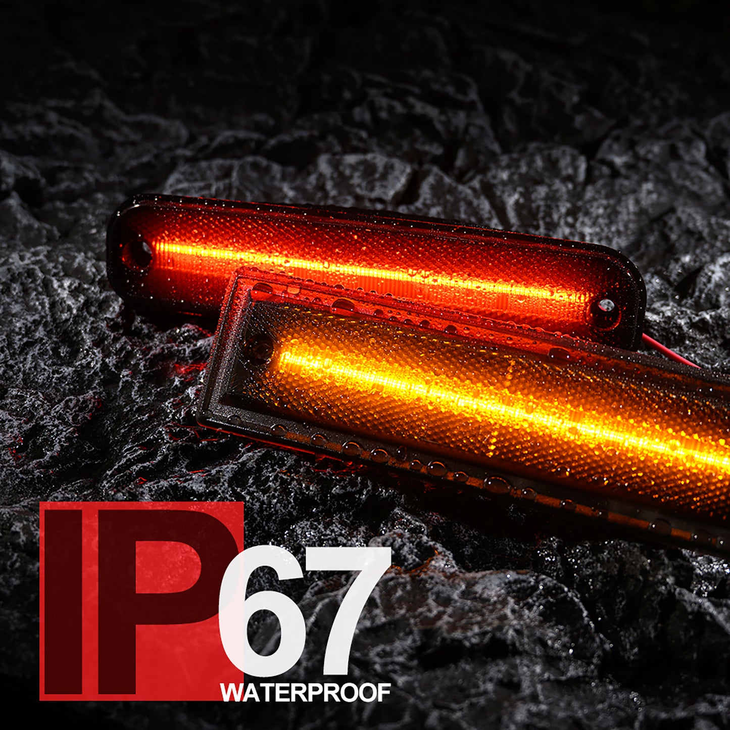 Smoked Lens LED Front & Rear Side Marker Lights For 1981-1991 Chevrolet GMC C/K R/V Series Trucks - NS Auto Lighting