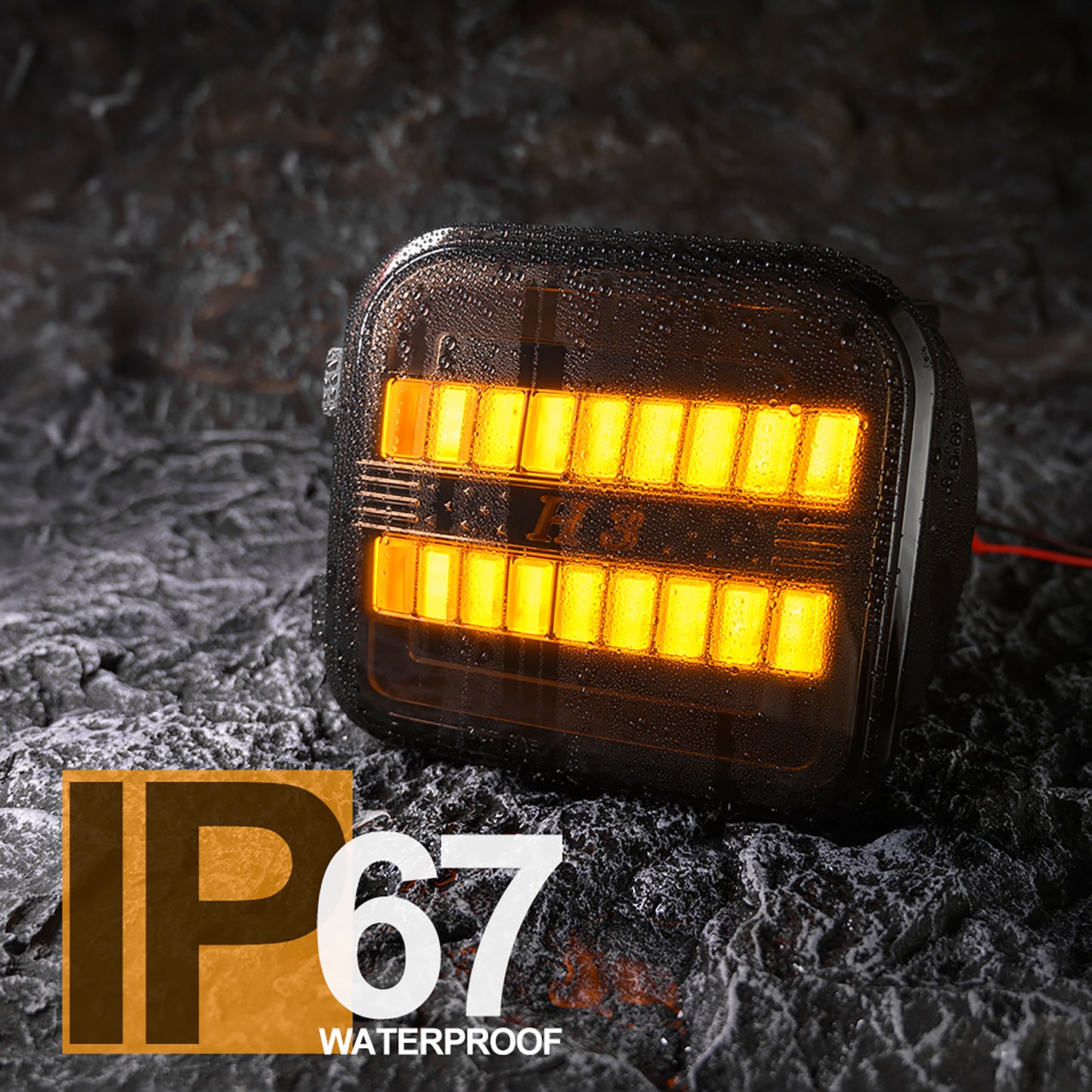 Smoked Lens Switchback Dynamic LED Front Turn Signal Lights For 2006-2010 Hummer H3, etc. - NS Auto Lighting