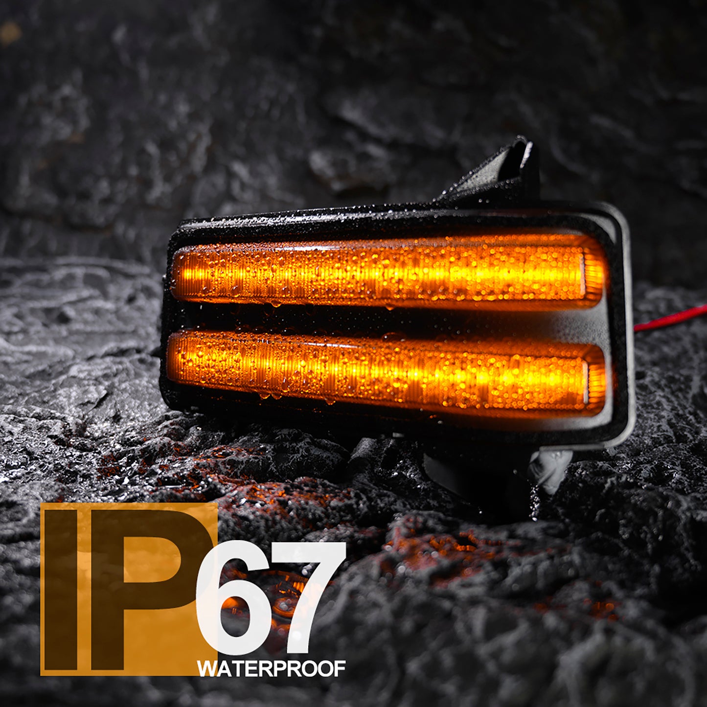 Smoked Lens Dynamic Switchback LED Towing Mirror Turn Signal Lights For 2020+ Chevrolet Silverado, GMC Sierra - NS Auto Lighting