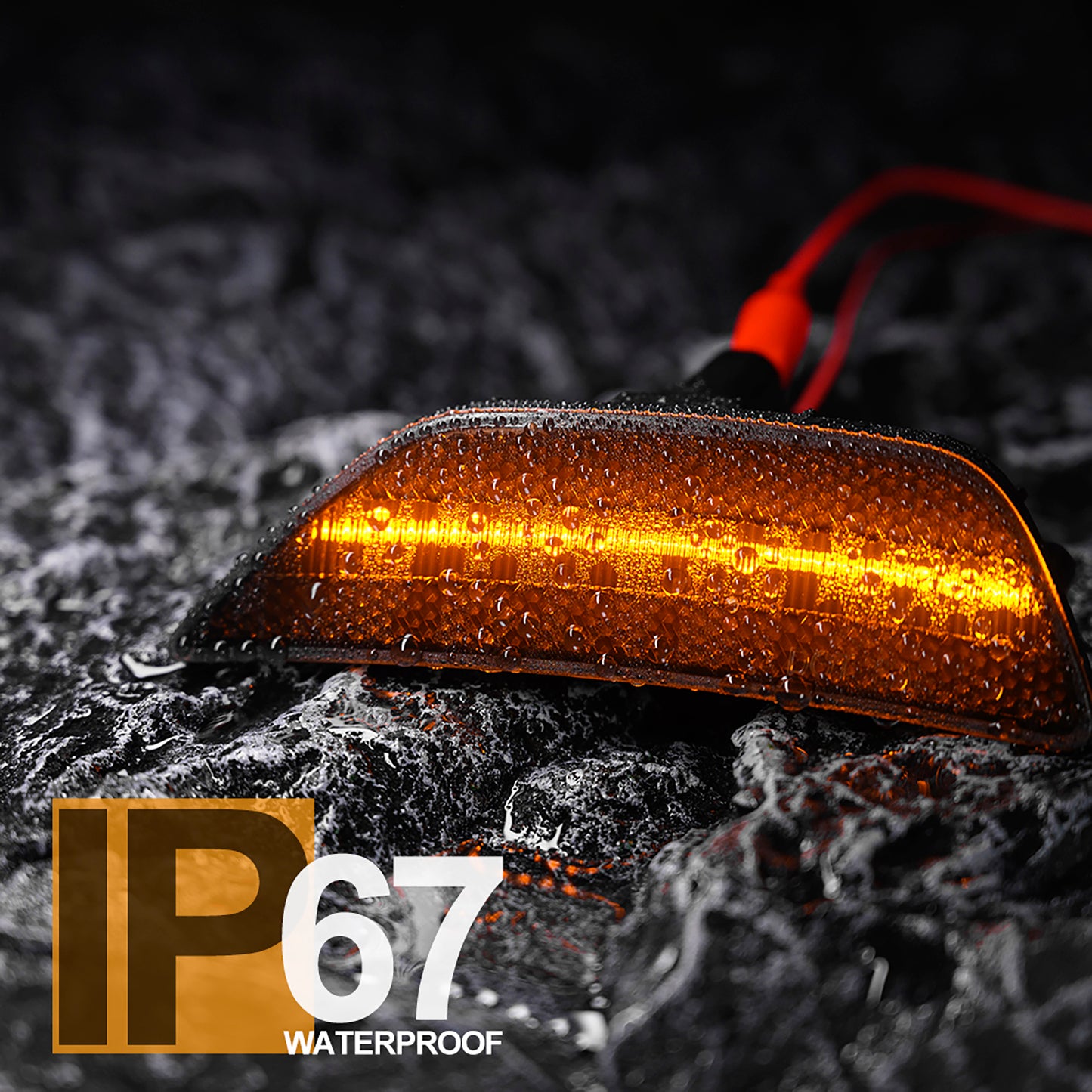 Smoked Lens LED Front Bumper Side Marker Lights For 2021+ Kia K5 - NS Auto Lighting