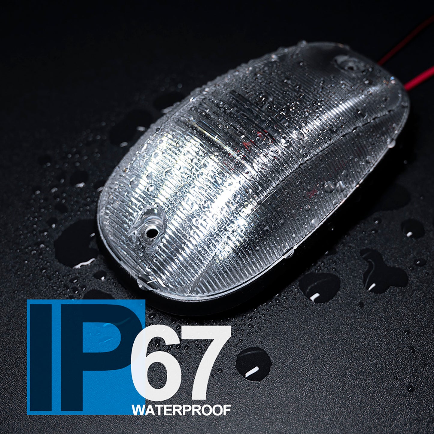 Clear Lens White LED Cab Roof Lights For 2003-2018 Dodge Ram, etc. - NS Auto Lighting