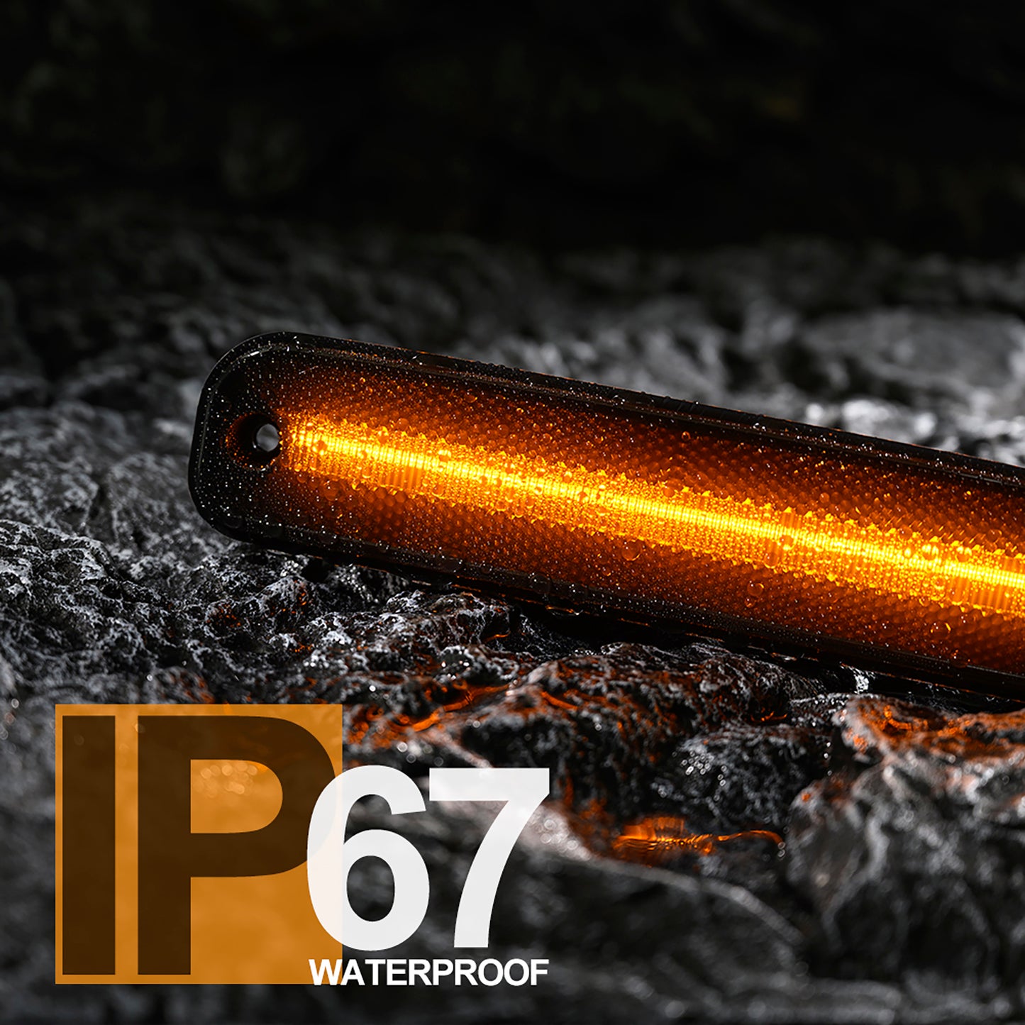 Smoked Lens LED Front Bumper Side Marker Lights For 1973-1987 Chevrolet GMC C/K Series Trucks, etc. - NS Auto Lighting