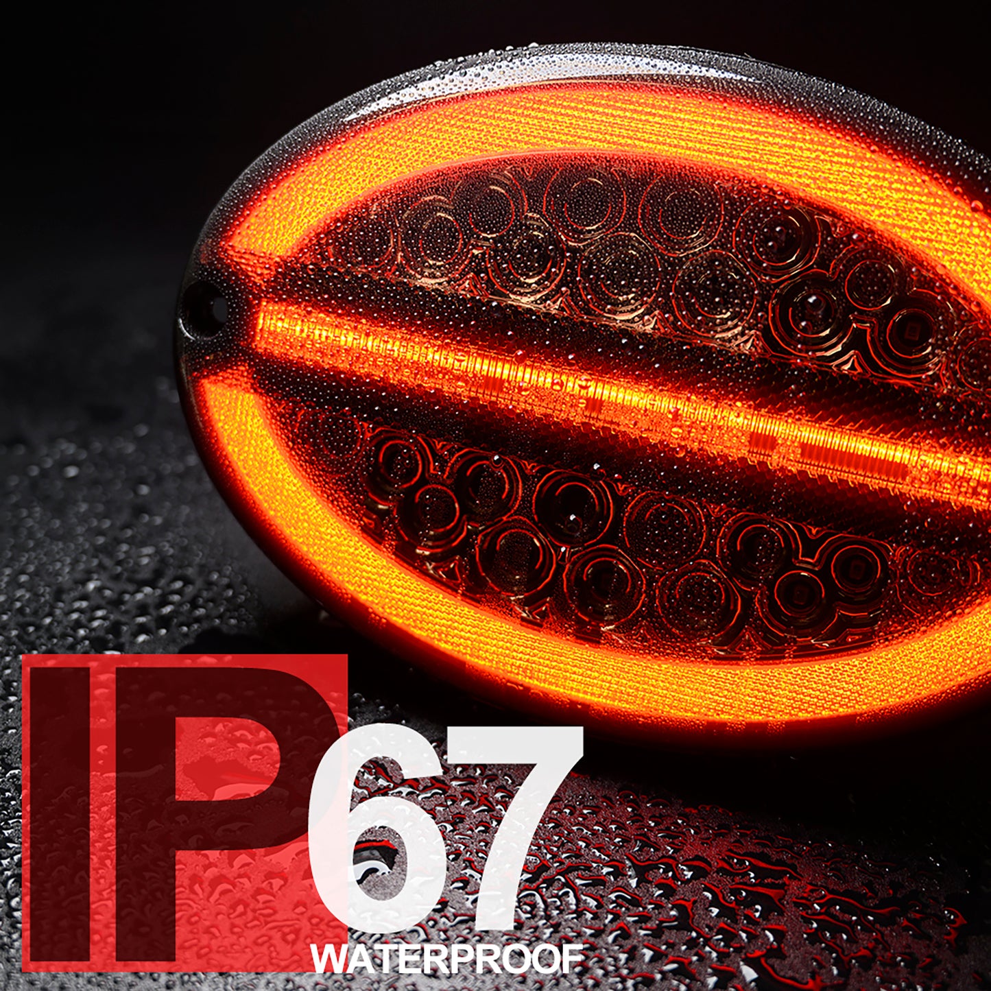 Smoked Lens LED Halo Tail Light Assembly For 1997-2004 Chevrolet Corvette C5 - NS Auto Lighting