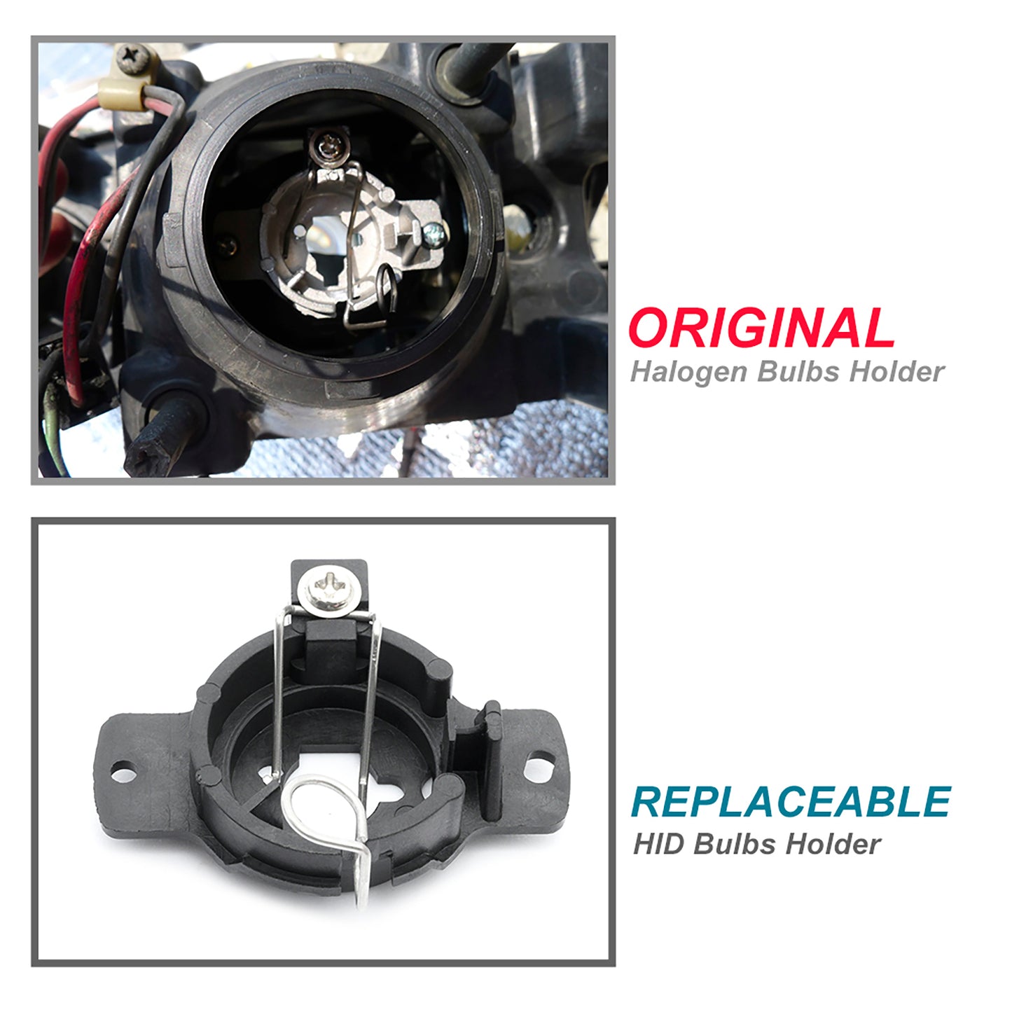 H1 HID Headlight Bulb Retainers For Nissan, Mercedes Benz, etc. - NS Auto Lighting