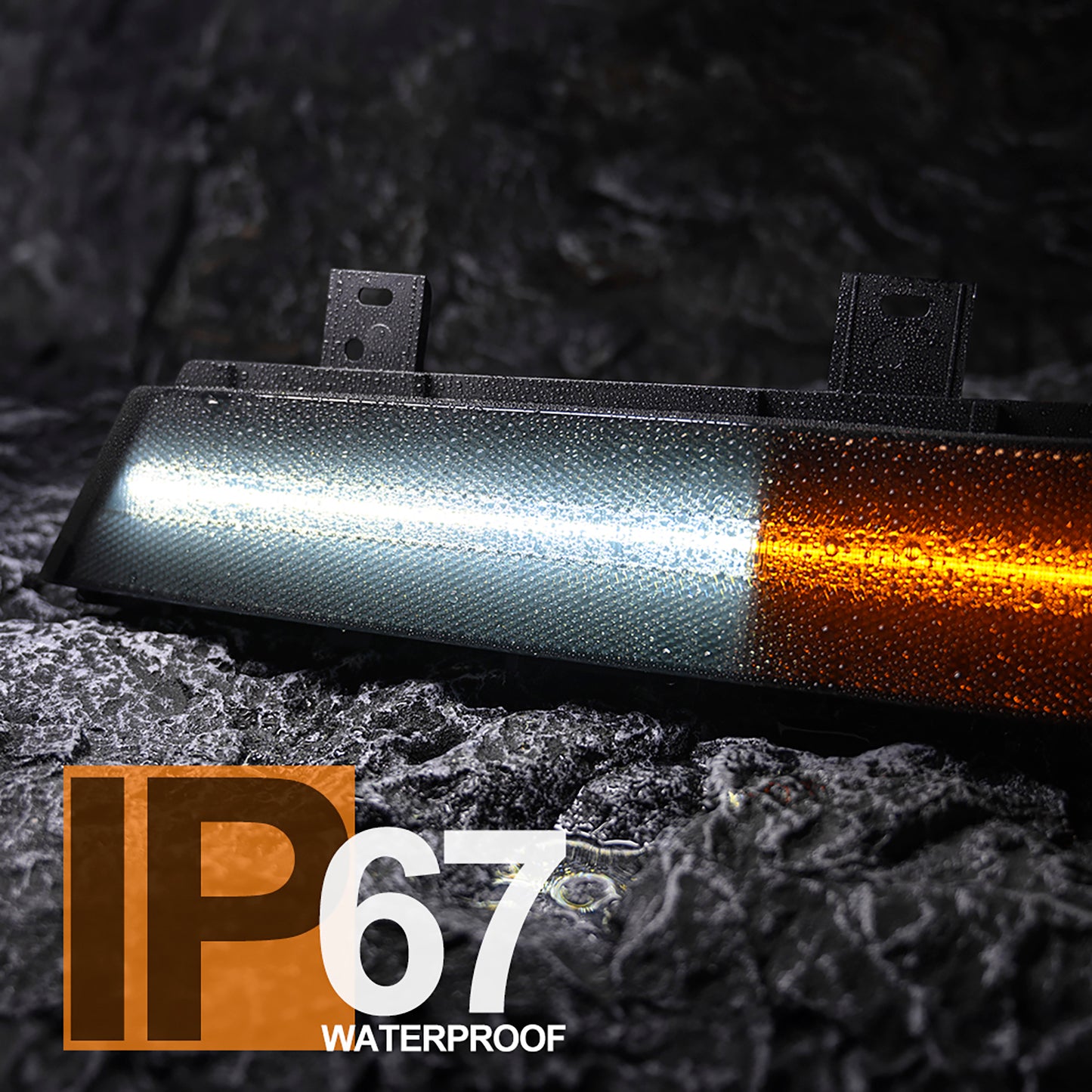 Smoked Lens Switchback Dynamic LED Front Turn Signal & Side Marker Lights For 1991-1996 Chevrolet Corvette C4 - NS Auto Lighting