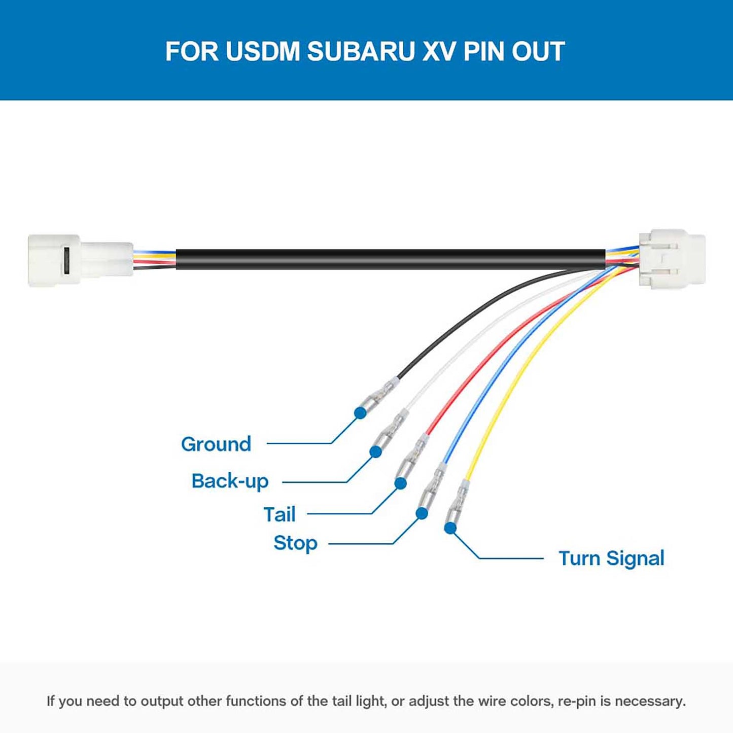 4th Brake Rear Fog Light Plug and Play Wiring Harness For Subaru XV Crosstrek, etc. - NS Auto Lighting