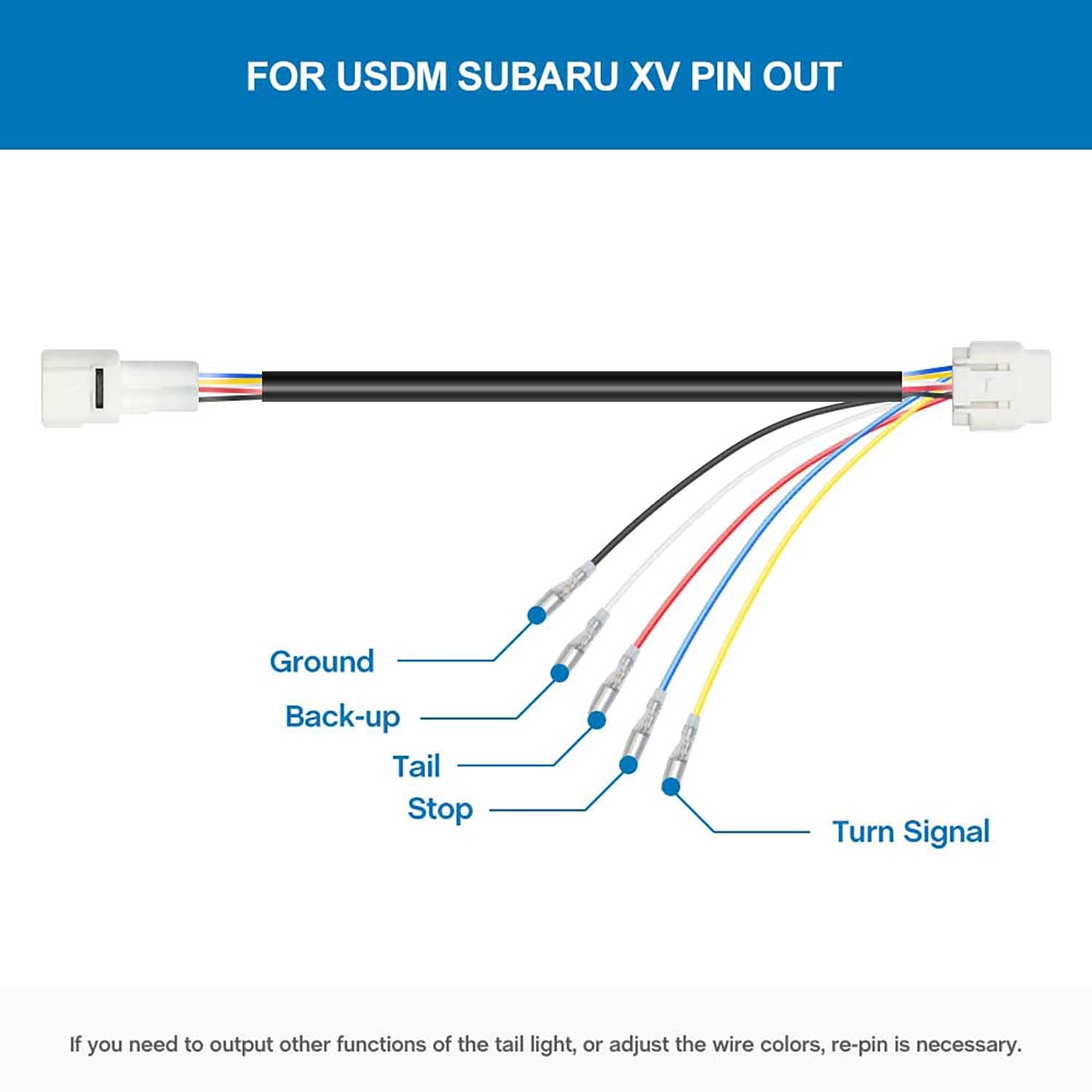 4th Brake Rear Fog Light Plug and Play Wiring Harness For Subaru XV Crosstrek, etc. - NS Auto Lighting