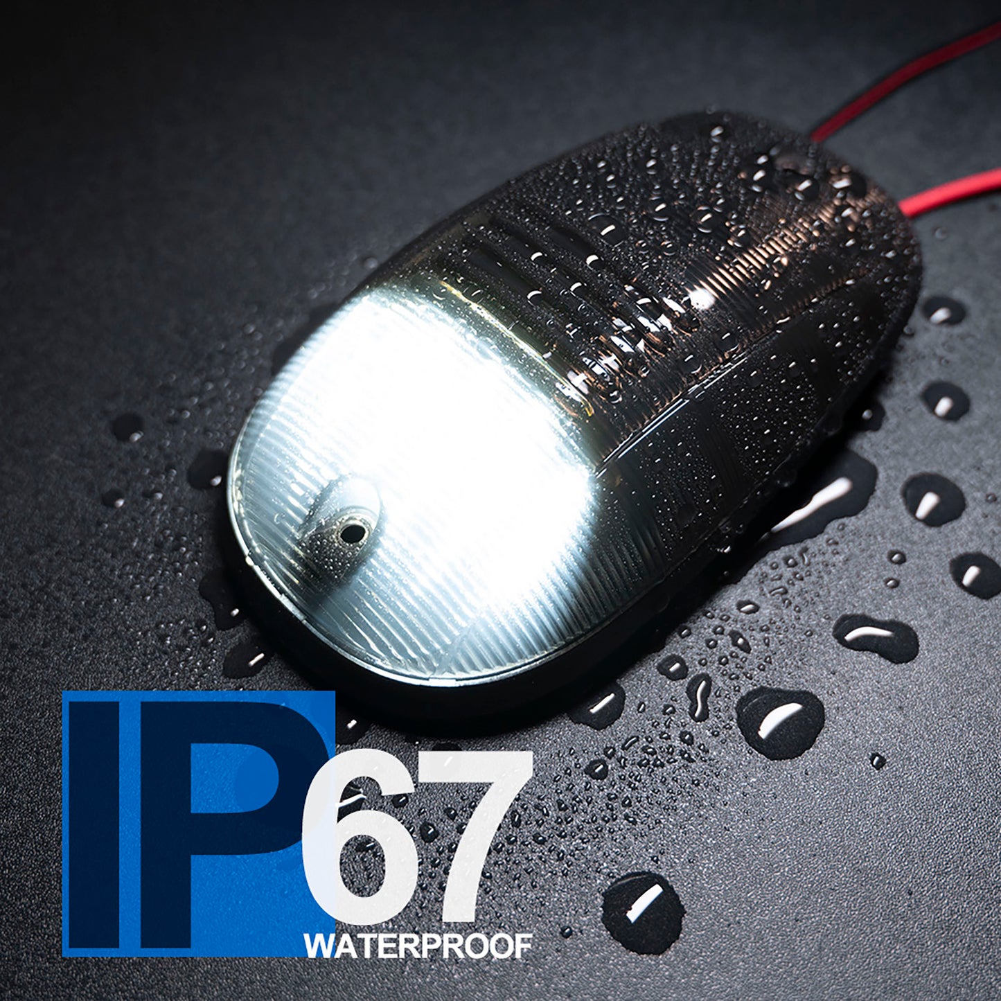 Smoked Lens White LED Cab Roof Lights For 2003-2018 Dodge Ram, etc. - NS Auto Lighting