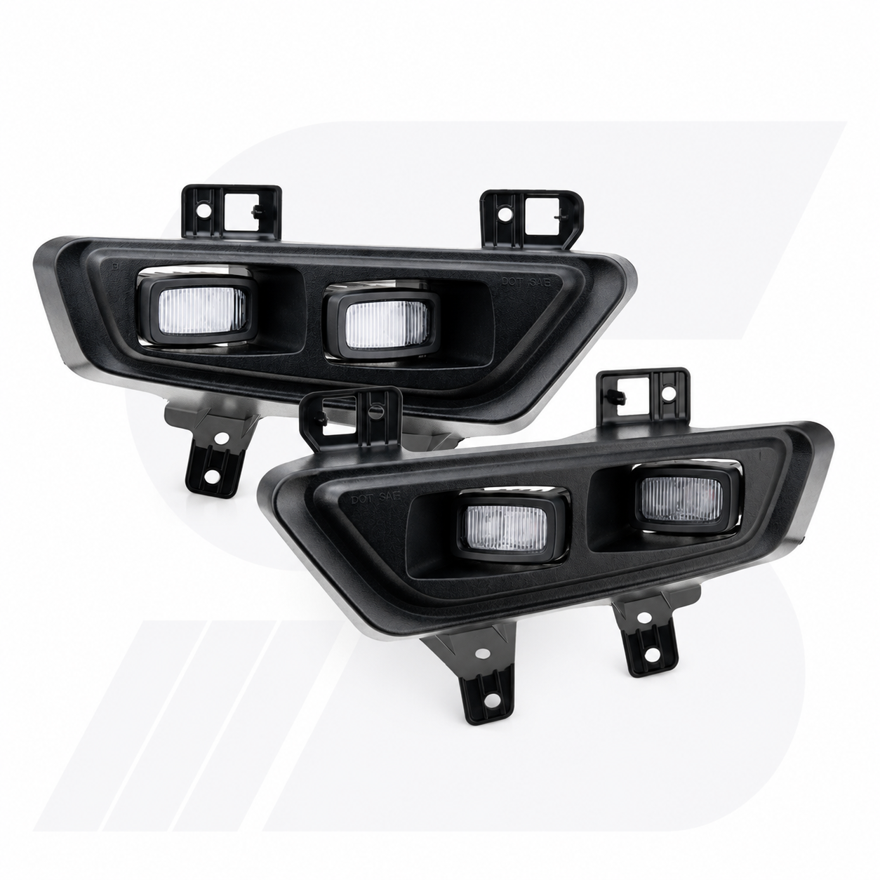 Ensemble de feux antibrouillard avant à LED à lentille fumée pour Ford