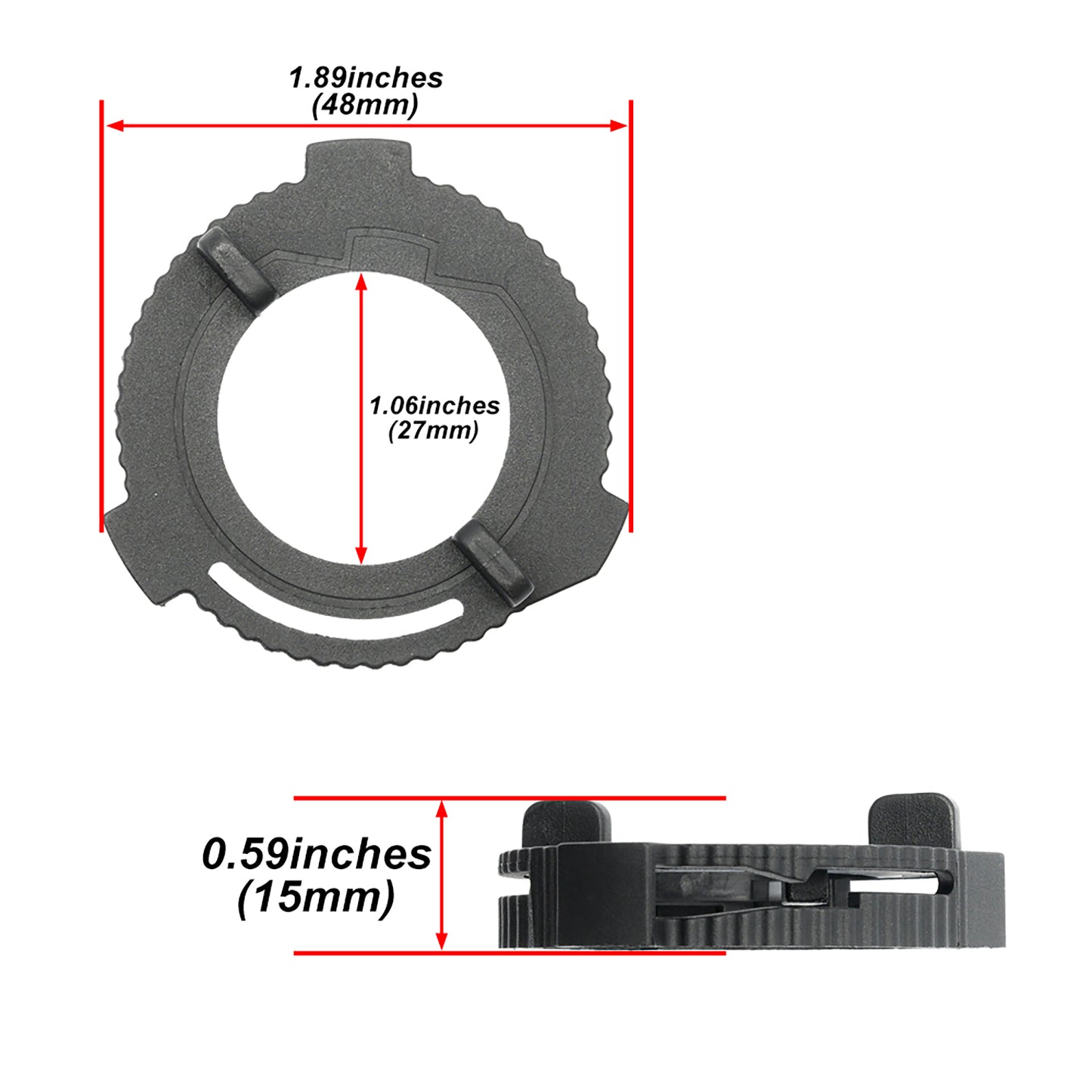 H7 LED HID Headlight Bulb Retainers For 2017-2020 Ford Fiesta MK8 - NS Auto Lighting