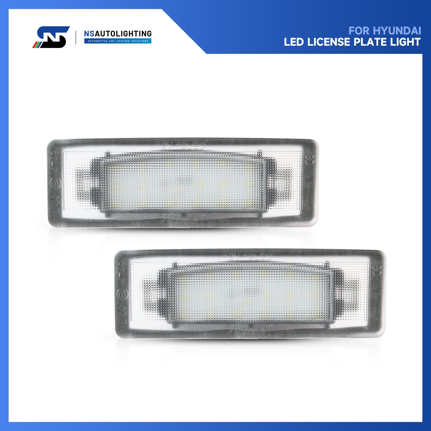 Feux de plaque d'immatriculation à LED pour Kia Soul, Hyundai Sonata, etc.