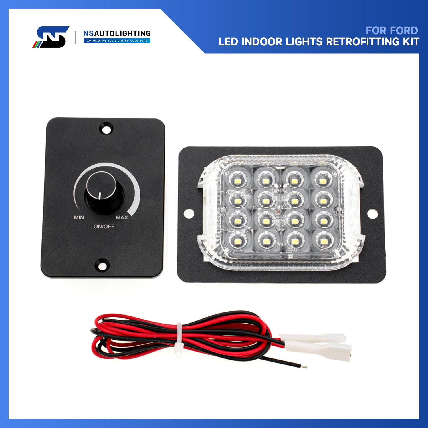 LED Innenraumbeleuchtung für den Laderaum, Camper-Umrüstsatz zum Selbermachen für Ford Transit Cargo Van ab 2015