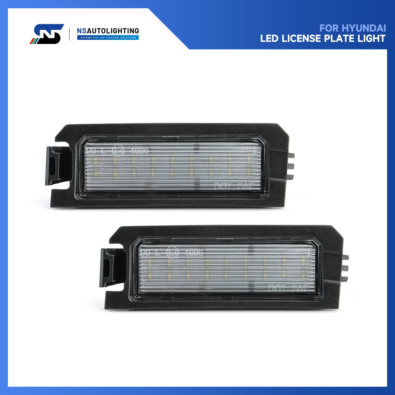 LED License Plate Lights For Hyundai Veloster, Kia K5, etc.