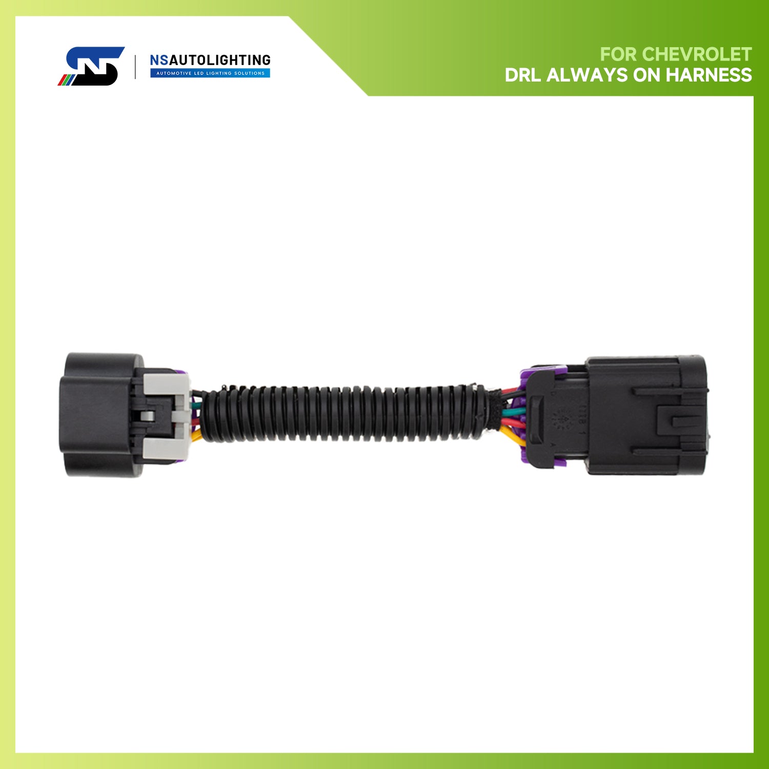 DRL-Kabelbaum für immer eingeschaltetes Tagfahrlicht-Adapter-Kit für Chevrolet Camaro ZL1 2012 2013 2014 2015 DRL-Jumper-Steuerung DRL-Nebelscheinwerfer nachts eingeschaltet, wenn Scheinwerfer eingeschaltet sind