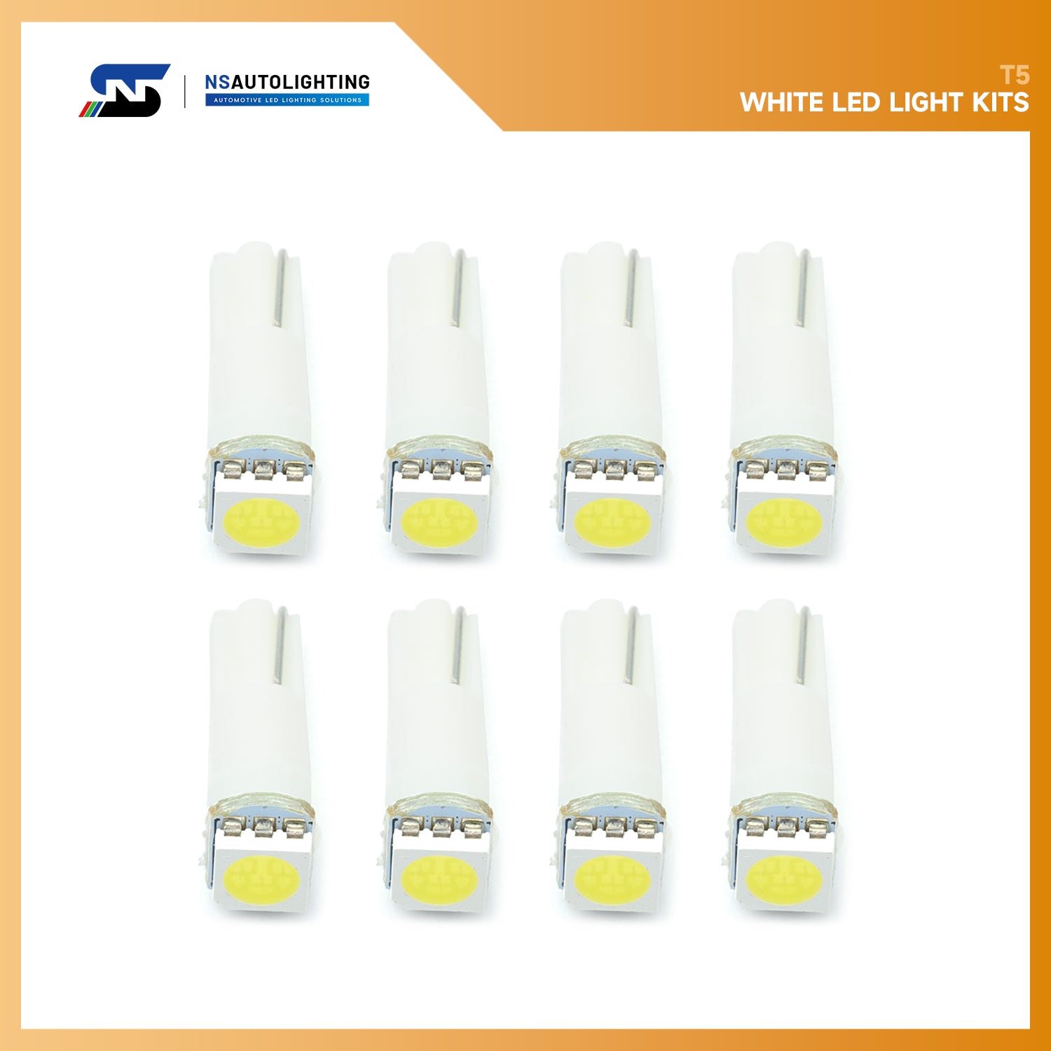 T5 weiße LED-Glühbirnen für das Armaturenbrett, für Peugeot 206, Citroen C5 usw.