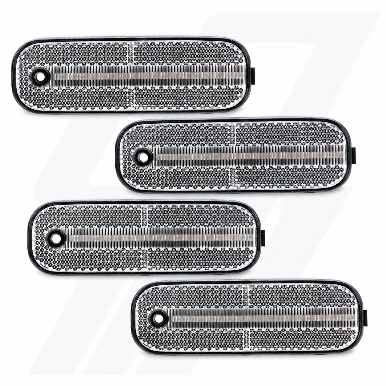 LED-Seitenmarkierungsleuchten mit getönter Linse und bernsteinfarbenem Glas für Dodge Ram usw. von 1972–1993.